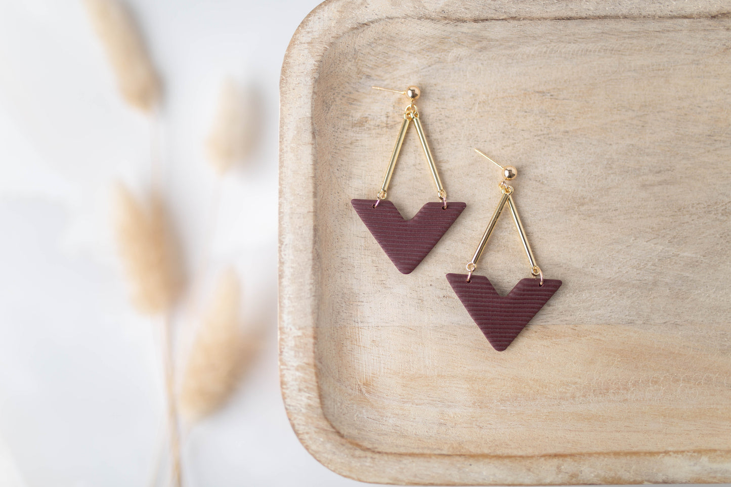 Clay Earrings | Vee Dangles | All Things Fall Collection
