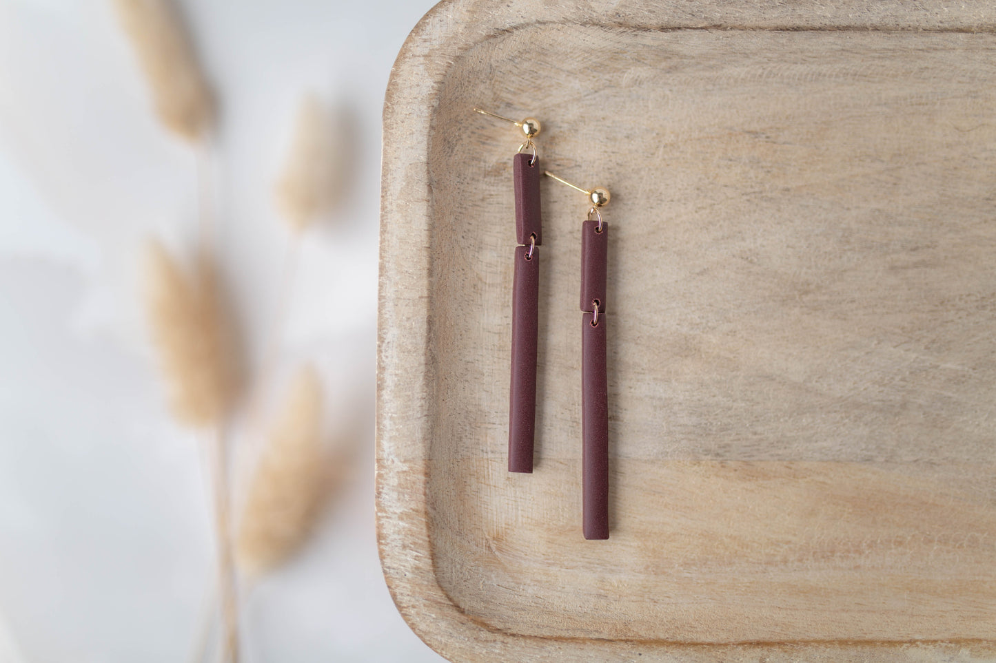 Clay Earrings | Stick Dangles | All Things Fall Collection