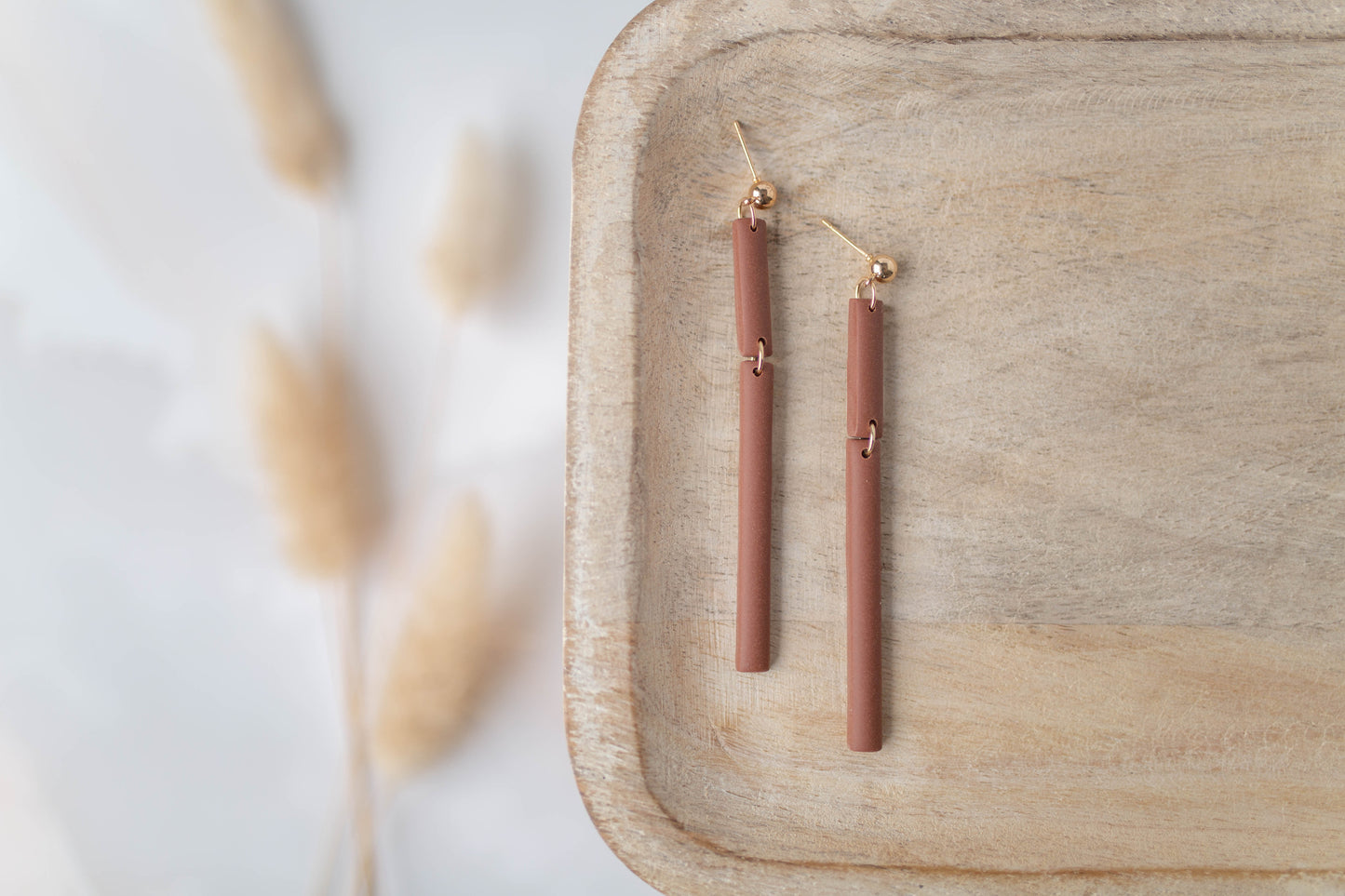 Clay Earrings | Stick Dangles | All Things Fall Collection
