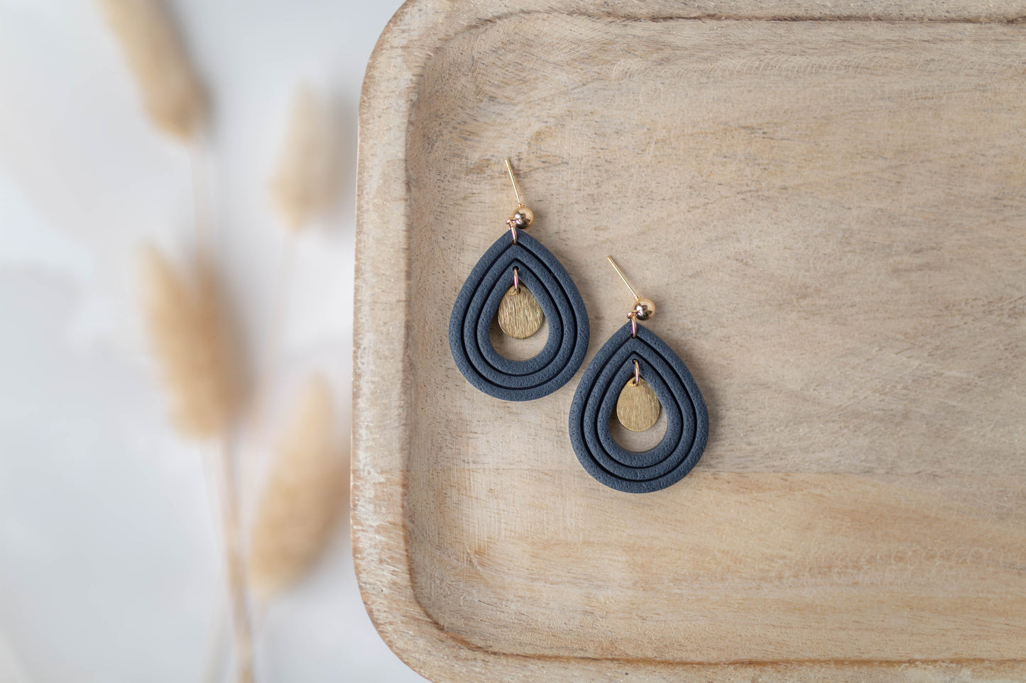 Clay Earrings | Teardrop Dangles | All Things Fall Collection