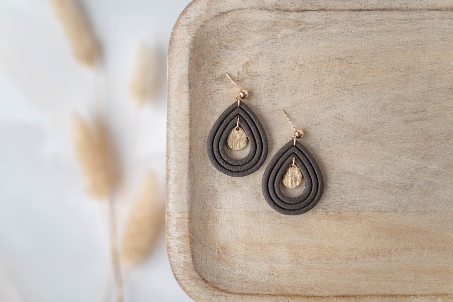 Clay Earrings | Teardrop Dangles | All Things Fall Collection