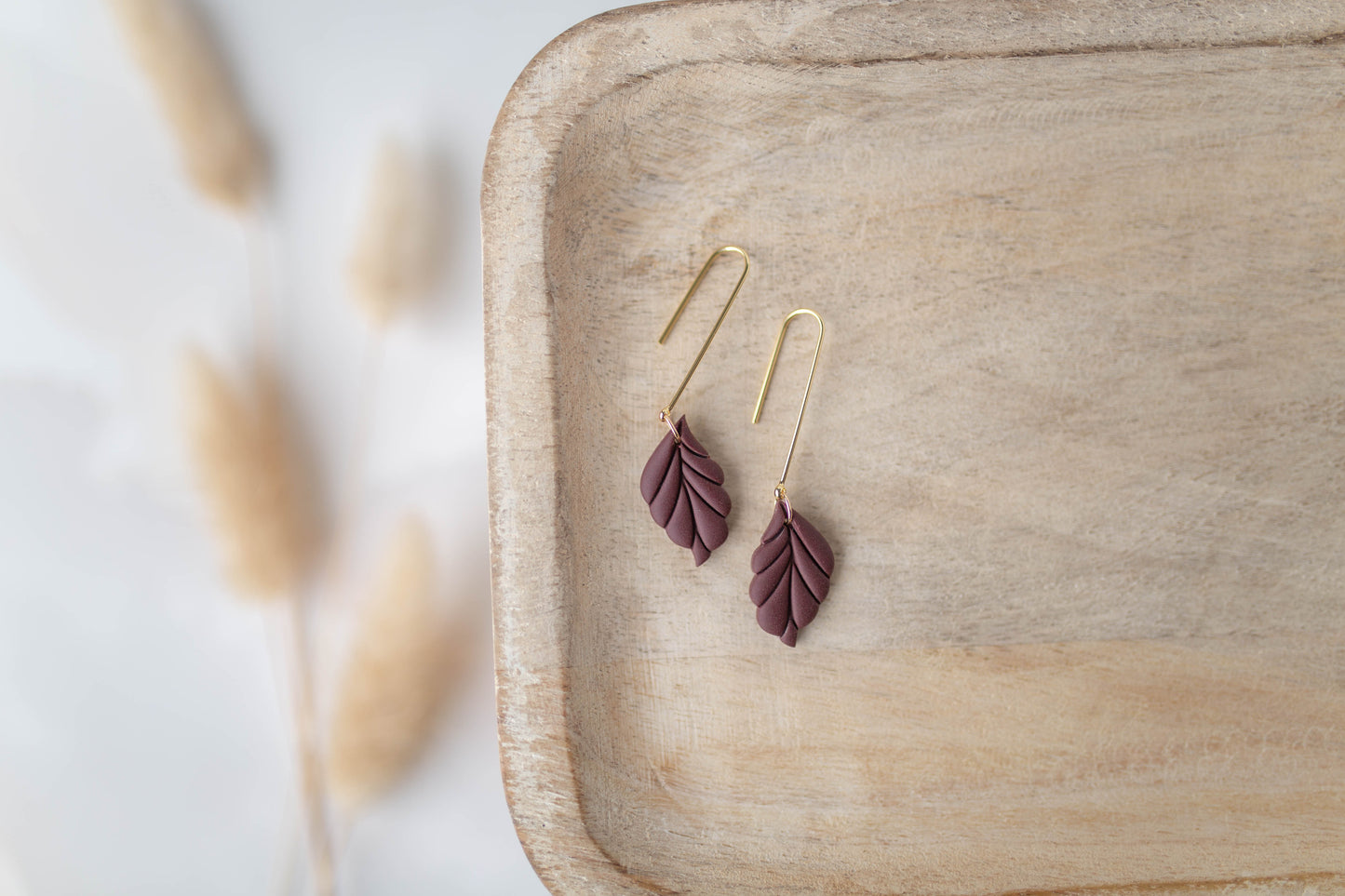Clay Earrings | Leaf Dangles | All Things Fall Collection