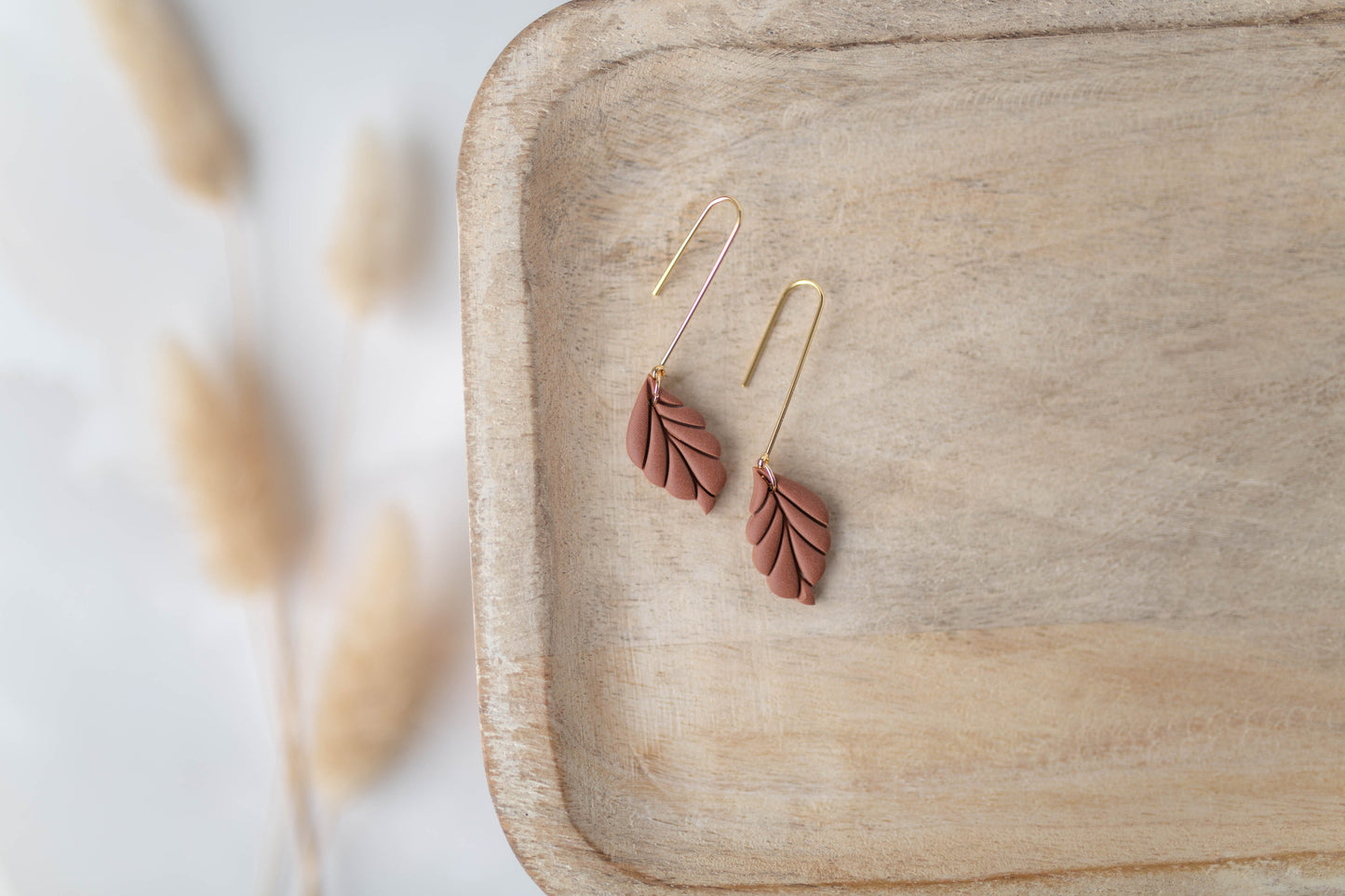 Clay Earrings | Leaf Dangles | All Things Fall Collection