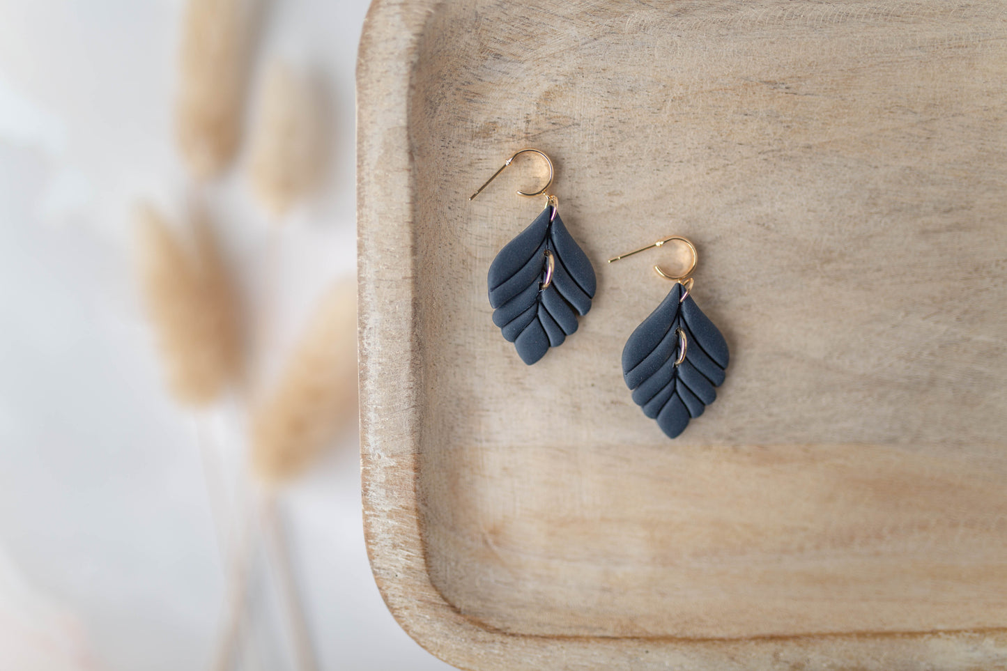 Clay Earrings | Dainty Leaf Dangles | All Things Fall Collection