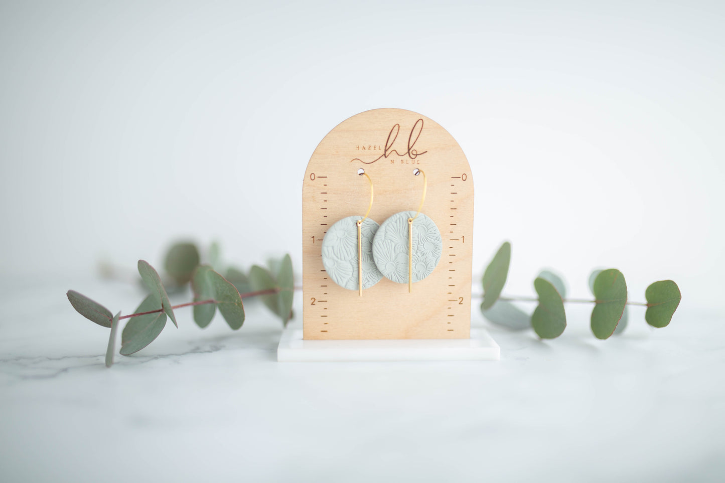 Clay Earrings | Simple Circle Hoops | Spring Fling Collection