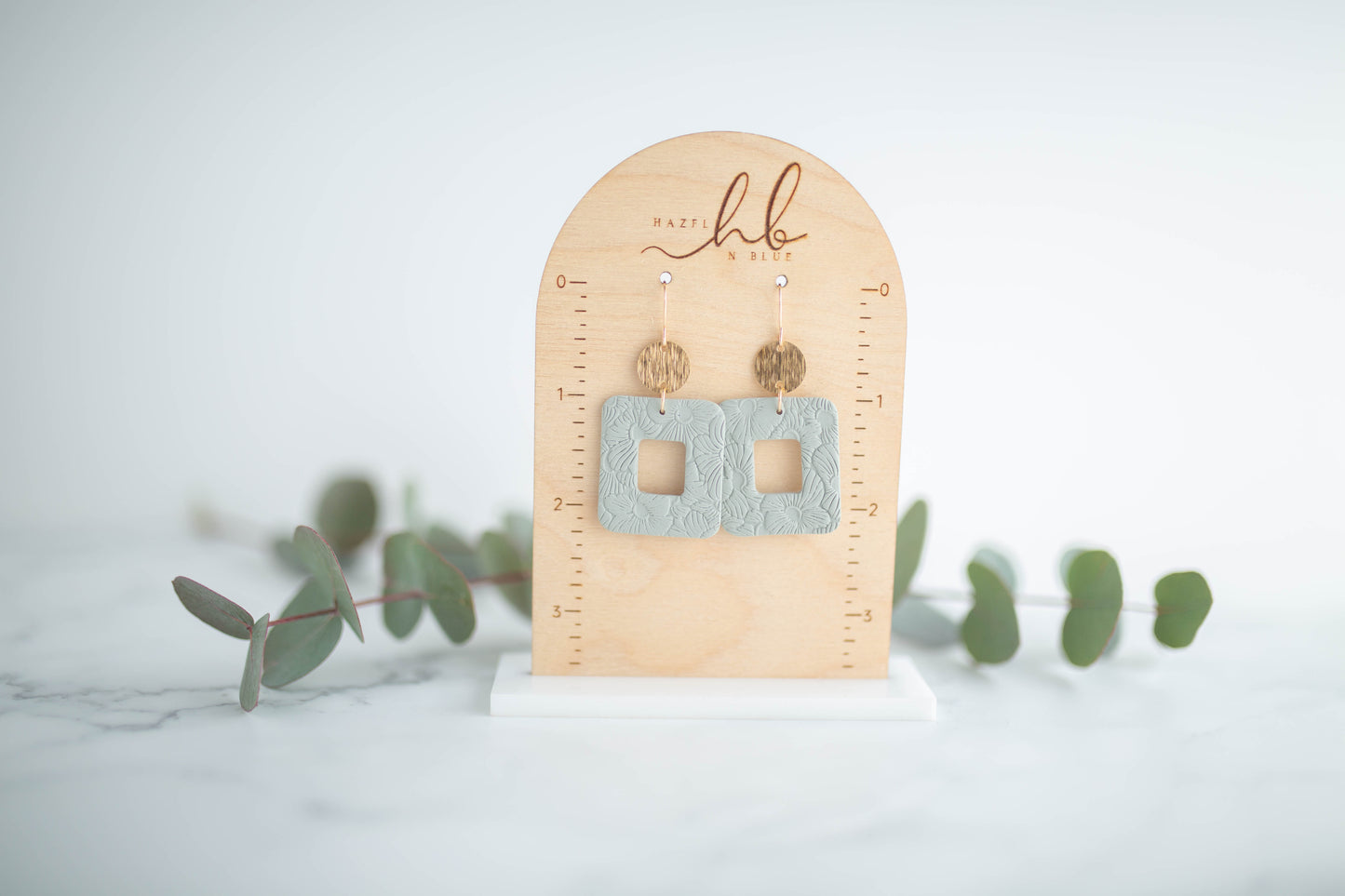 Clay Earrings | Floral Rectangle Dangles | Spring Fling Collection