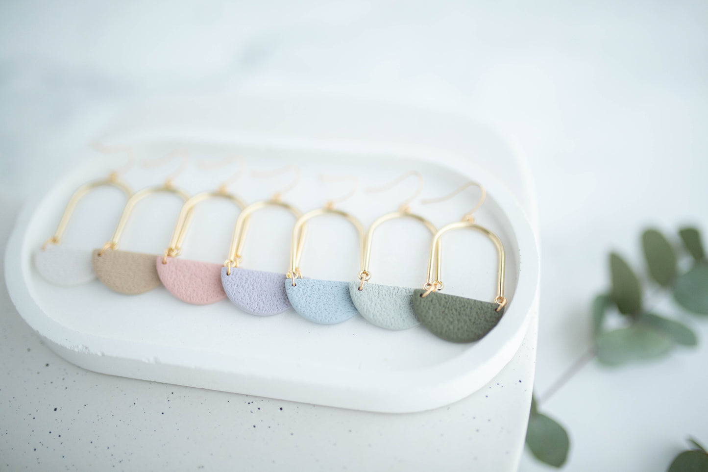 Clay Earrings | Arch Dangles | Spring Fling Collection