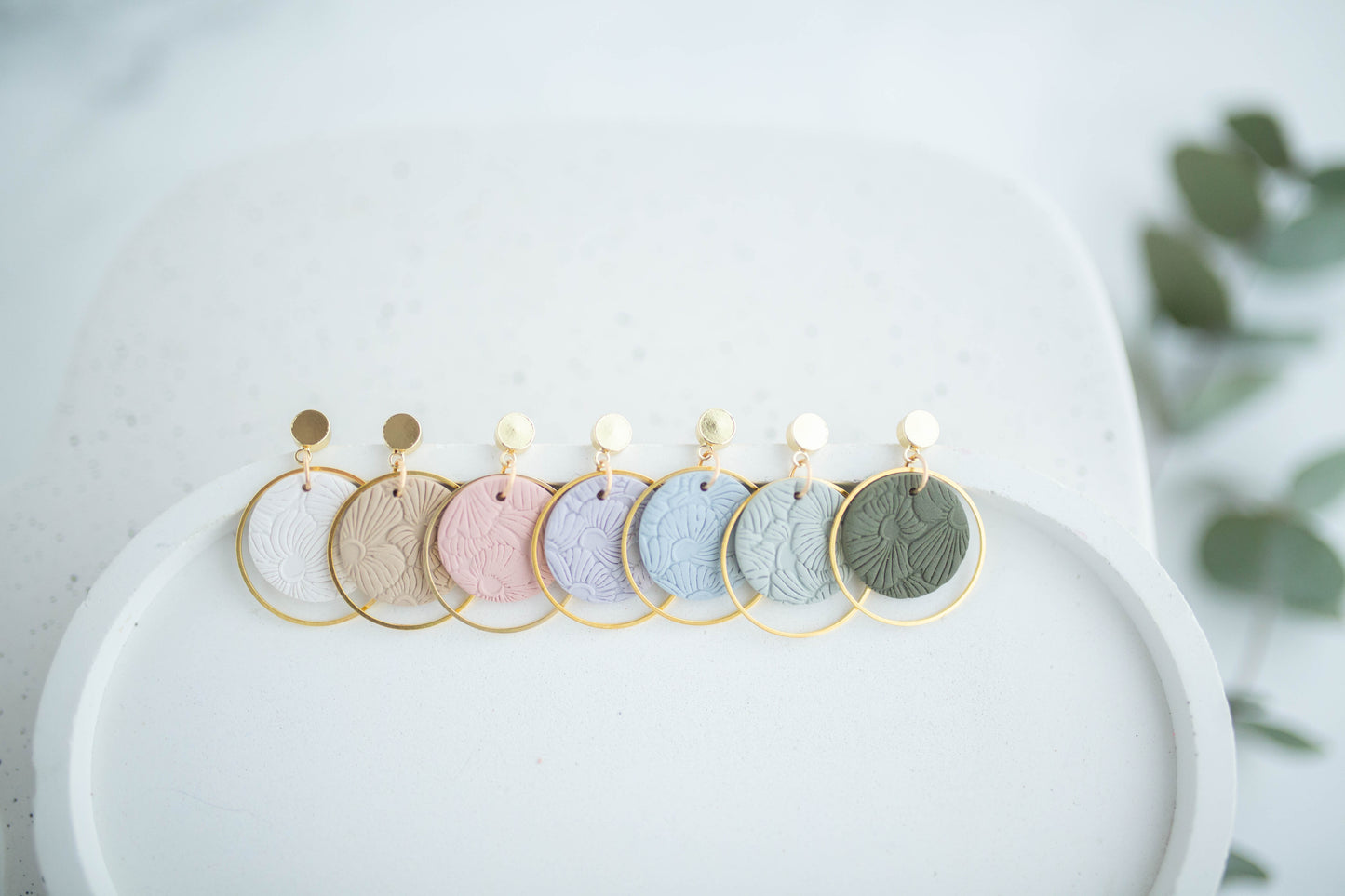 Clay Earrings | Dainty Floral Dangles | Spring Fling Collection