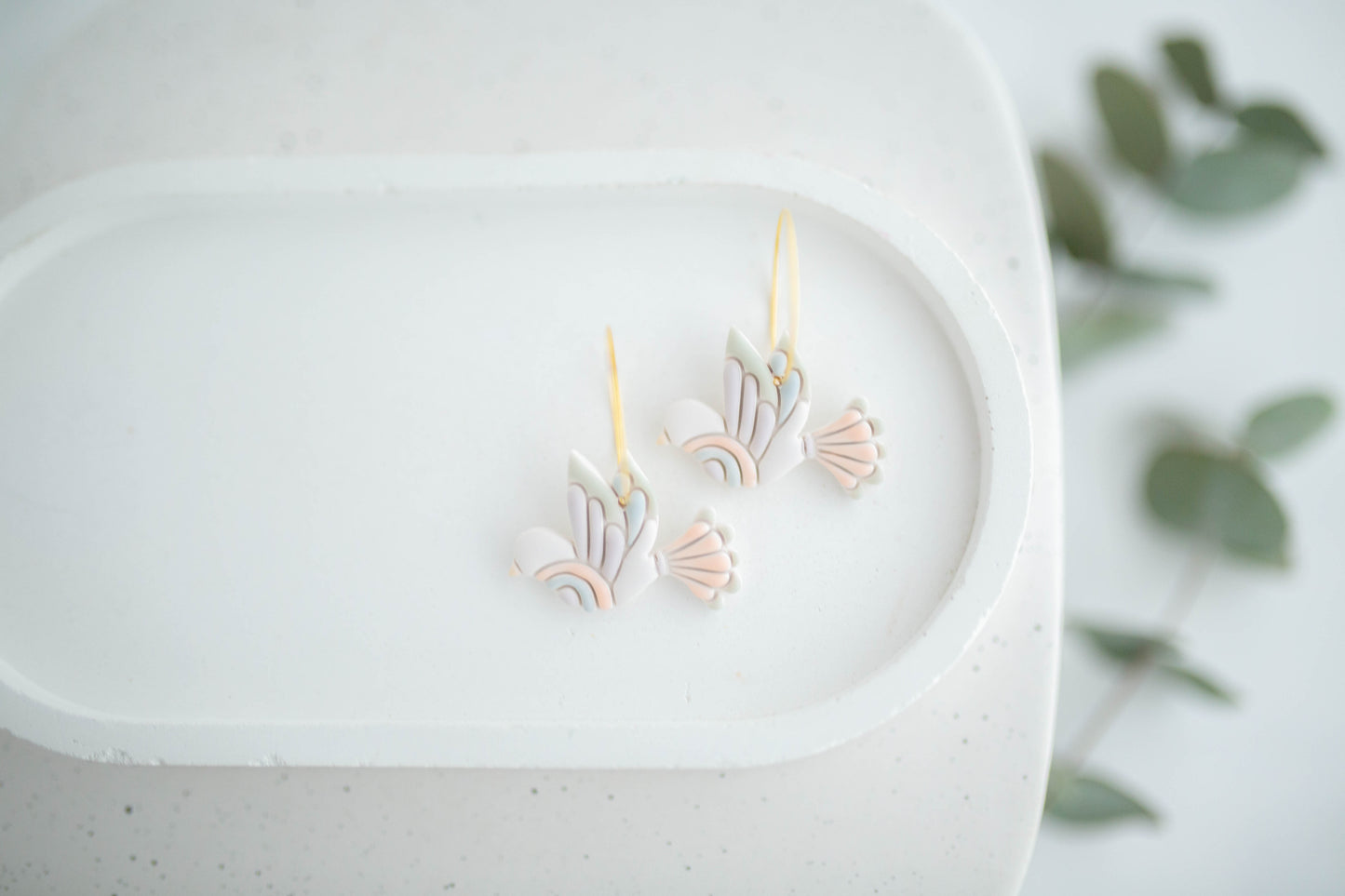 Clay Earrings | Spring Fling Bird Hoops | Spring Fling Collection