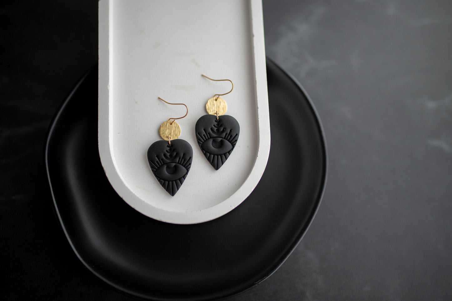 Clay Earrings | Evil Eye Dangles | Boo Collection