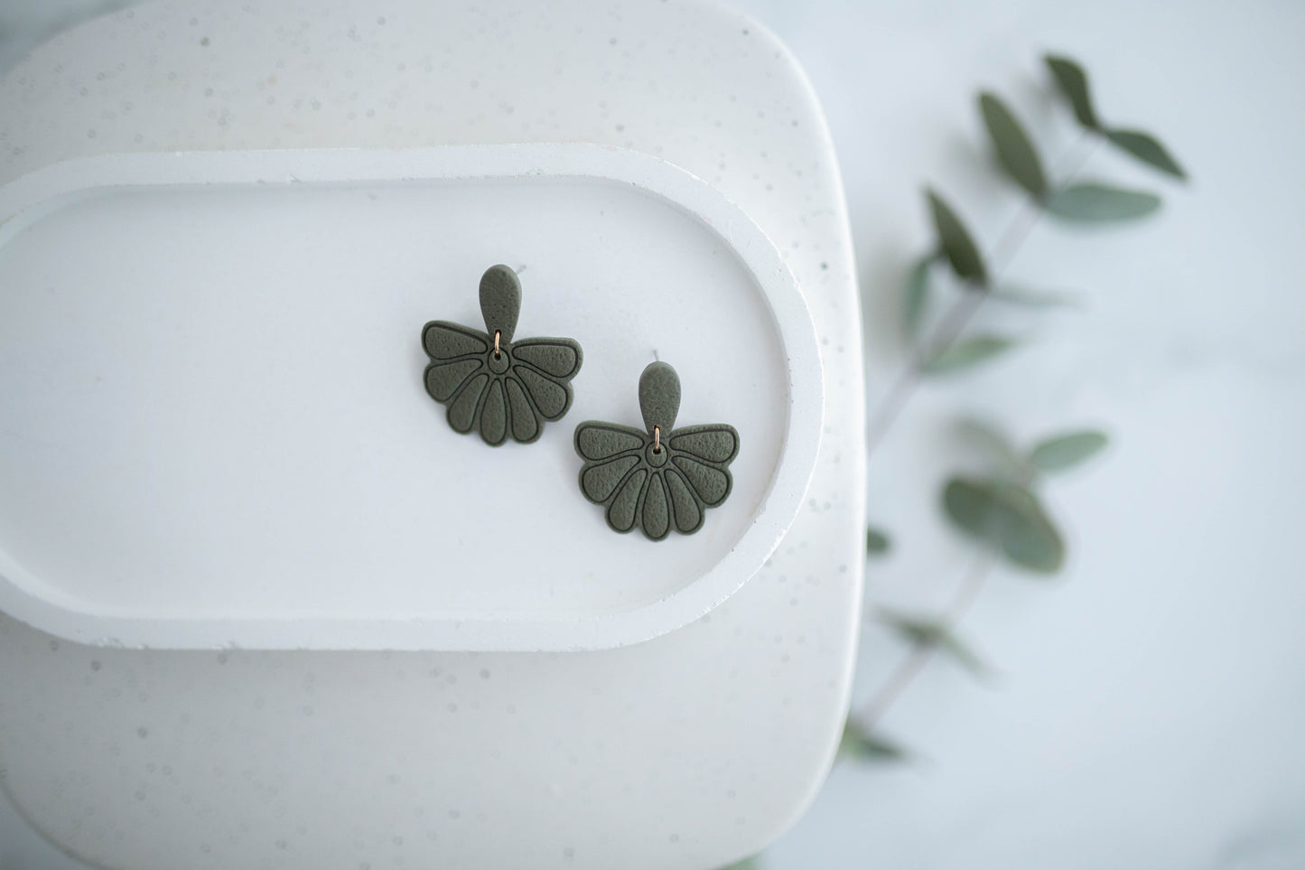 Clay Earrings | Boho Floral Dangles | Spring Fling Collection