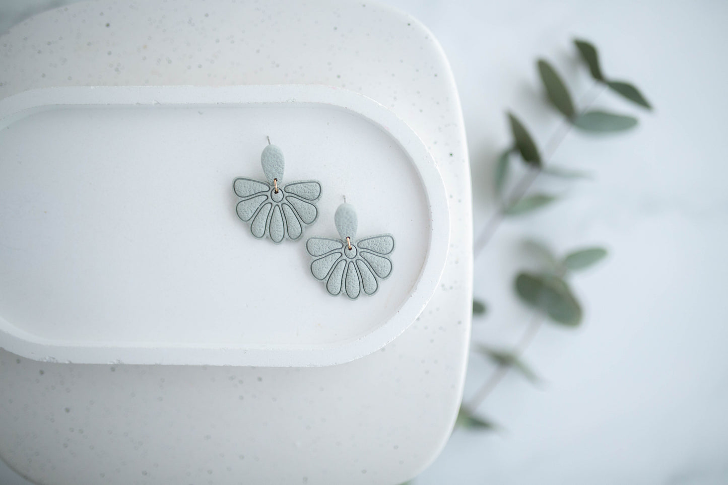 Clay Earrings | Boho Floral Dangles | Spring Fling Collection