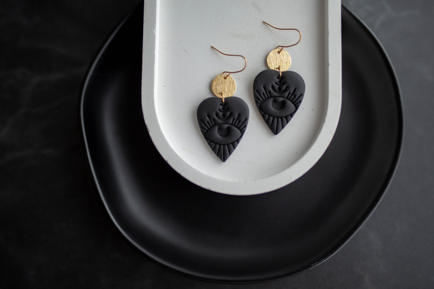 Clay Earrings | Evil Eye Dangles | Boo Collection