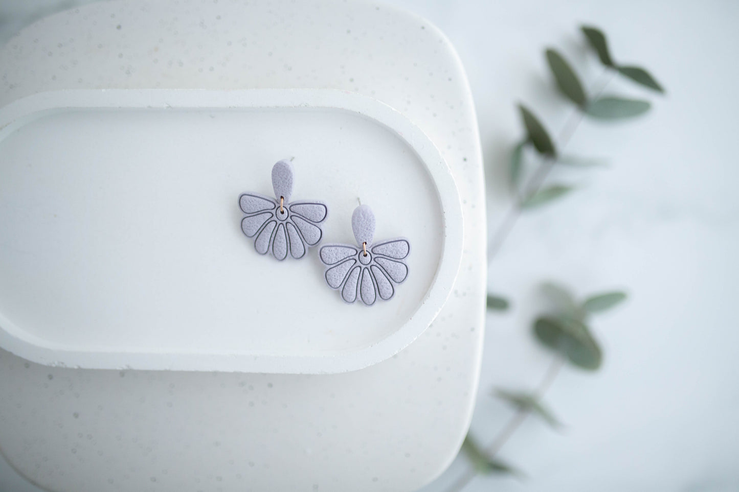 Clay Earrings | Boho Floral Dangles | Spring Fling Collection