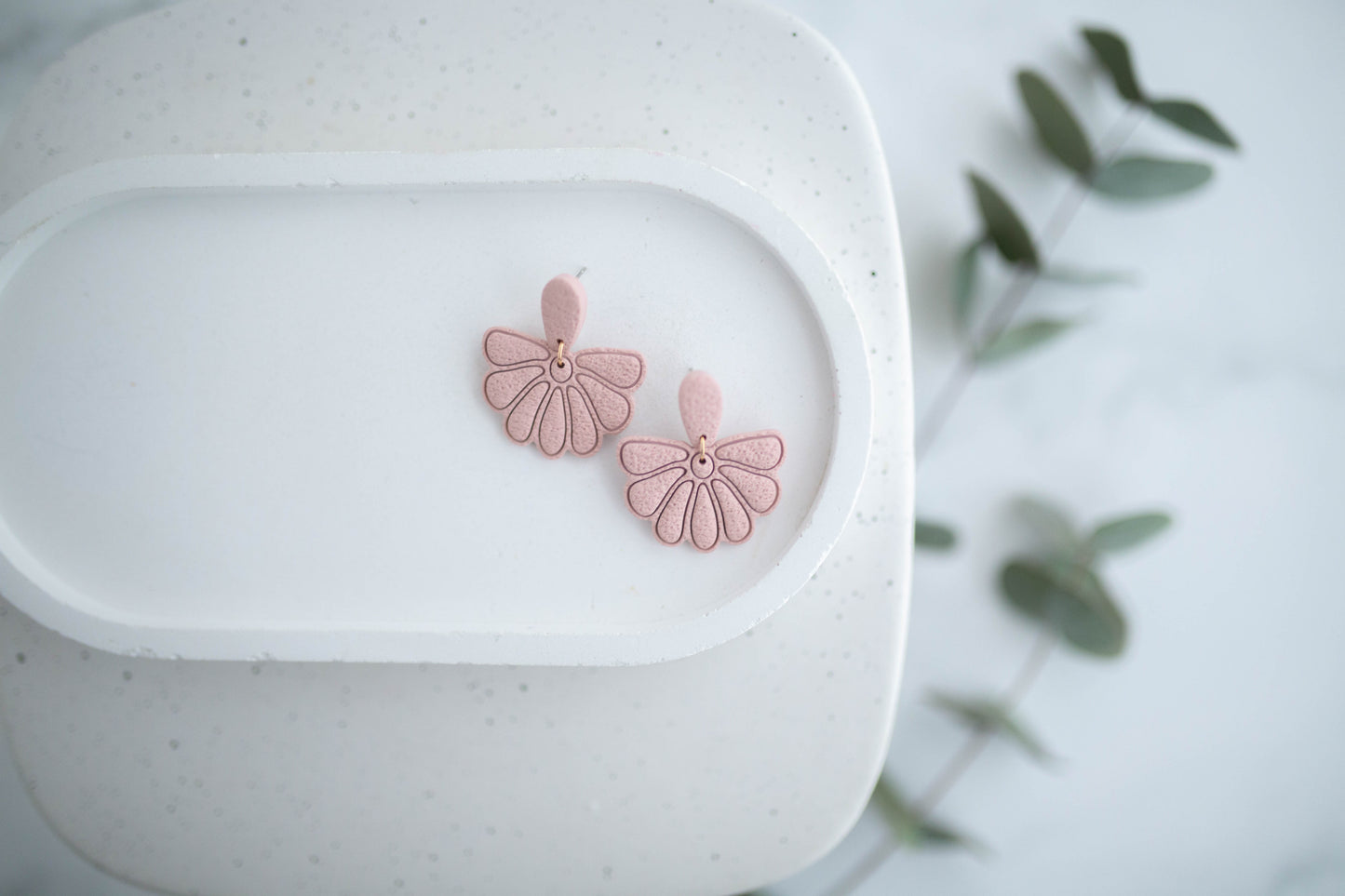 Clay Earrings | Boho Floral Dangles | Spring Fling Collection