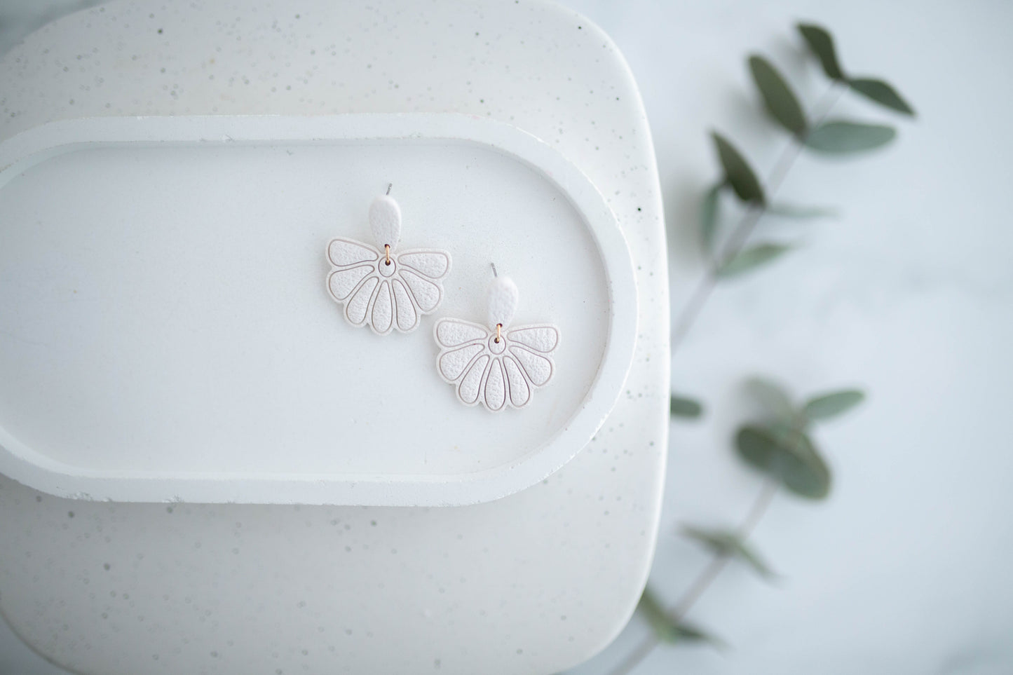 Clay Earrings | Boho Floral Dangles | Spring Fling Collection