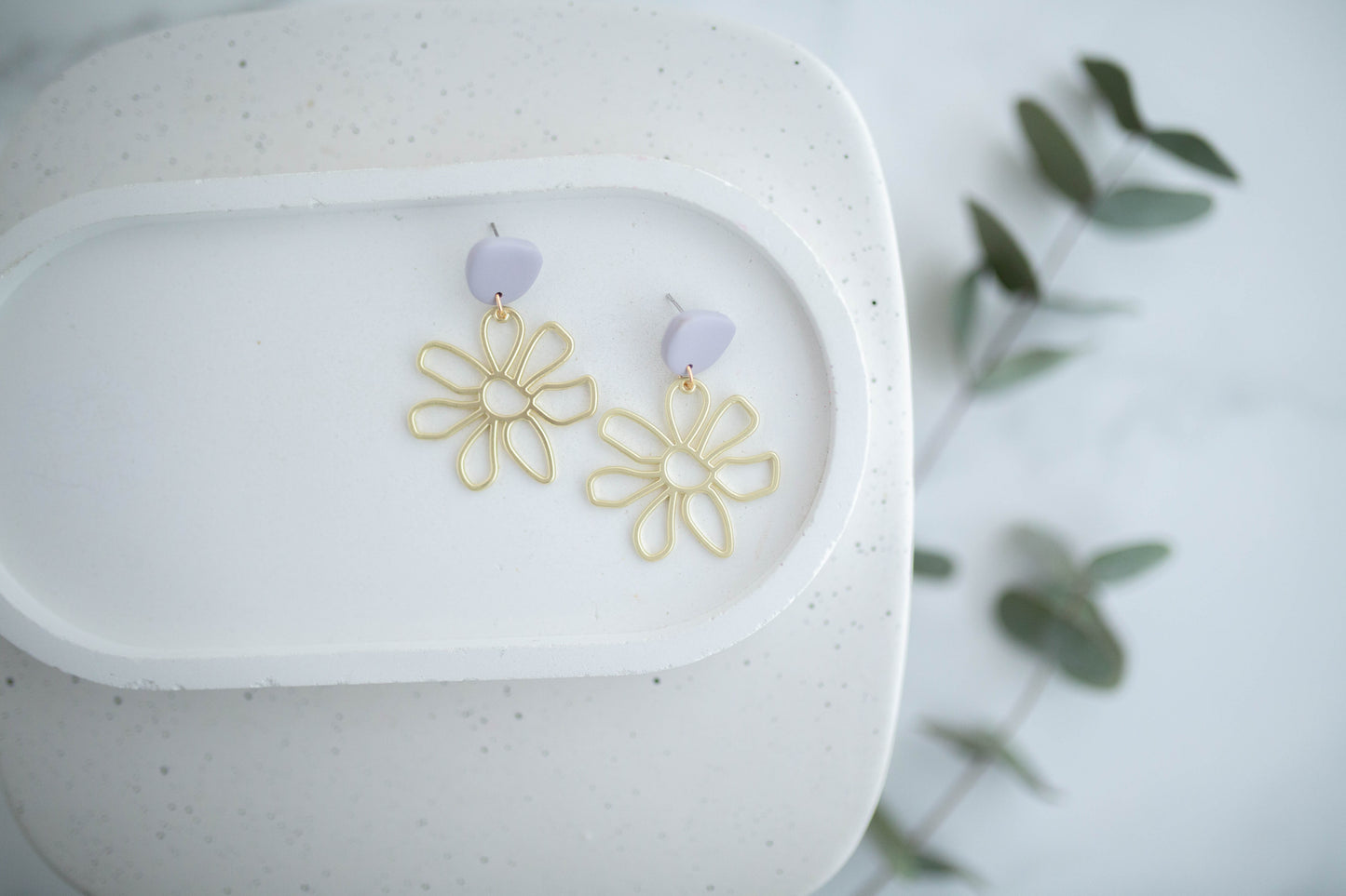 Clay Earrings | Groovy Spring Daisies| Spring Fling Collection