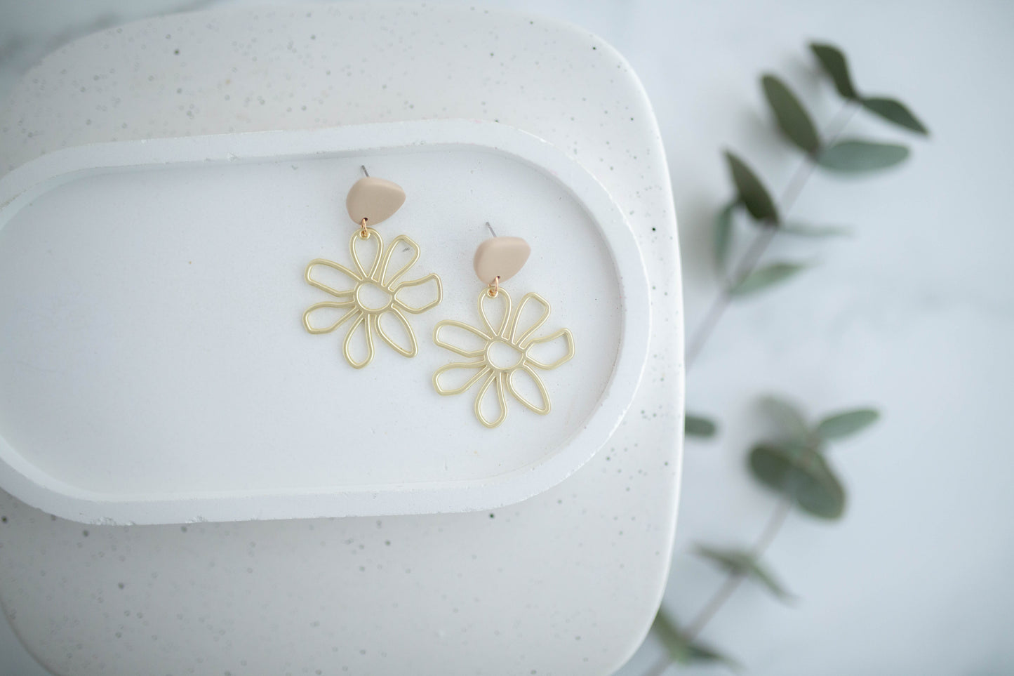 Clay Earrings | Groovy Spring Daisies| Spring Fling Collection