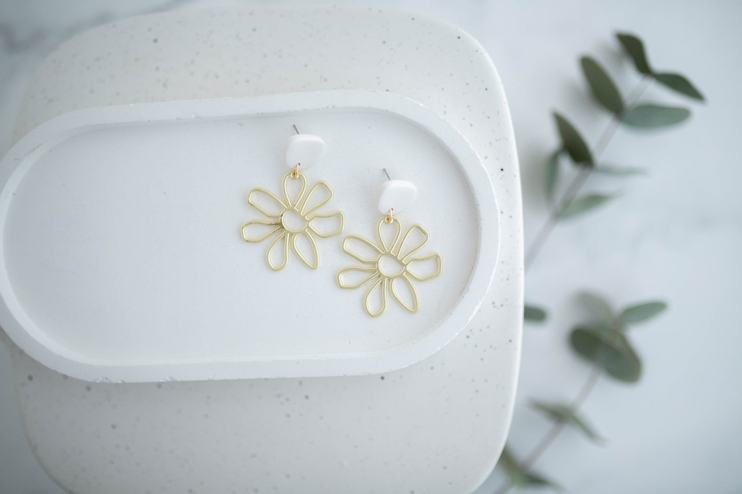 Clay Earrings | Groovy Spring Daisies| Spring Fling Collection