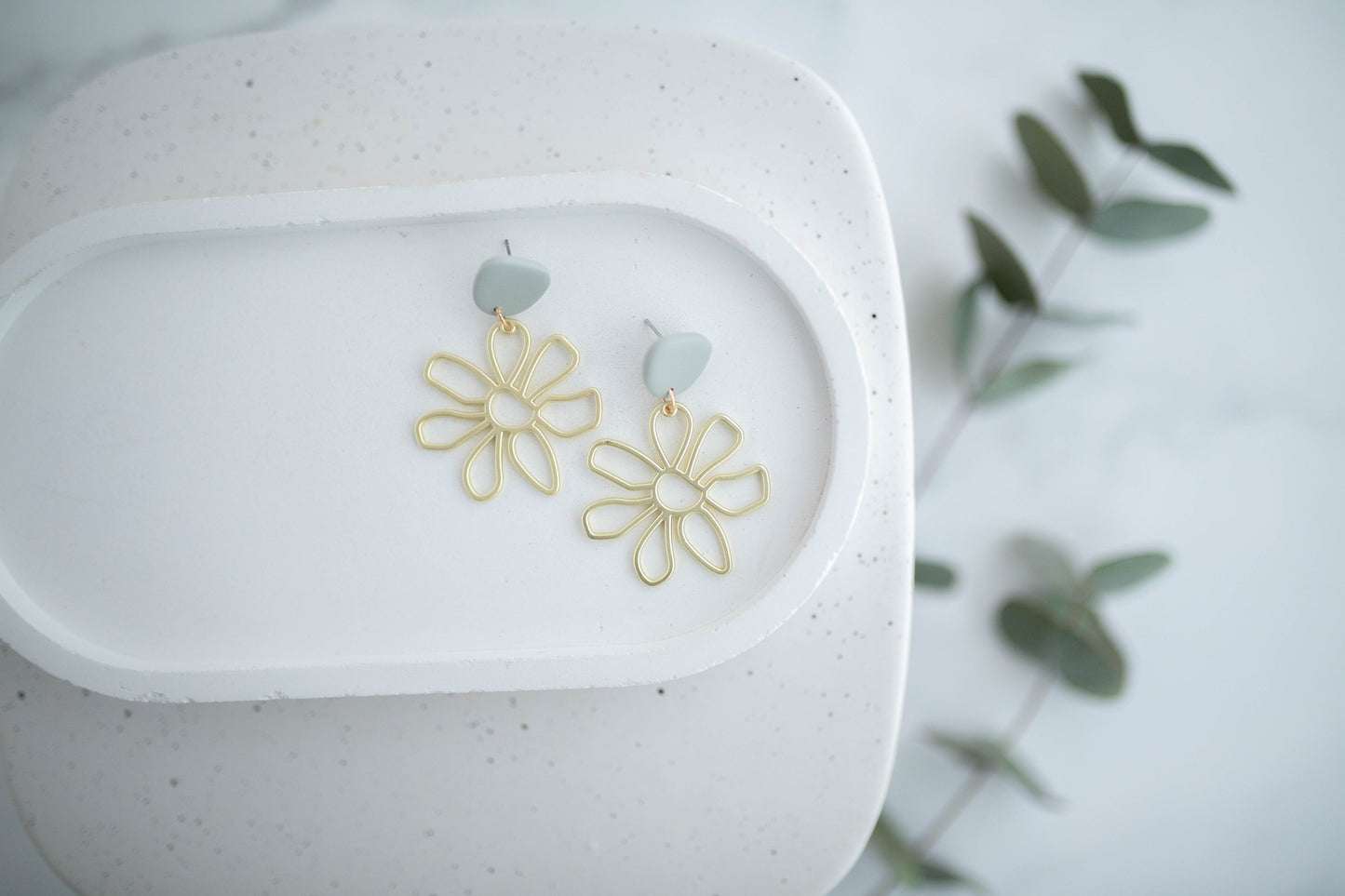 Clay Earrings | Groovy Spring Daisies| Spring Fling Collection