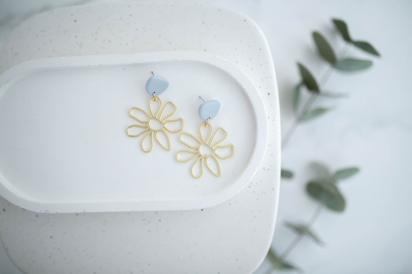 Clay Earrings | Groovy Spring Daisies| Spring Fling Collection