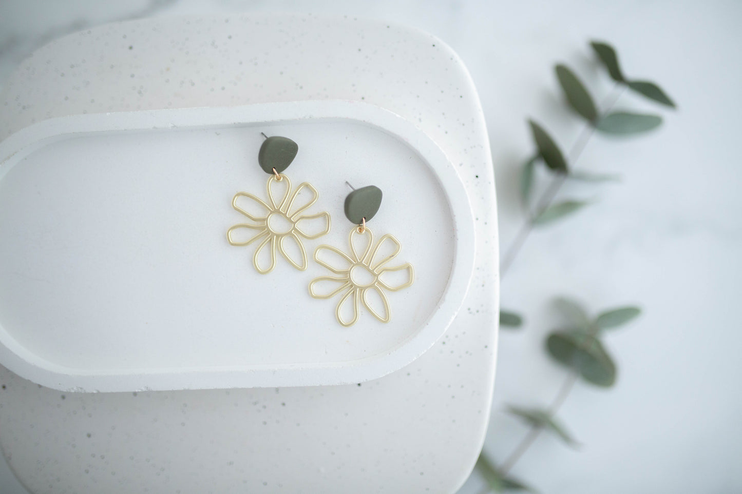 Clay Earrings | Groovy Spring Daisies| Spring Fling Collection