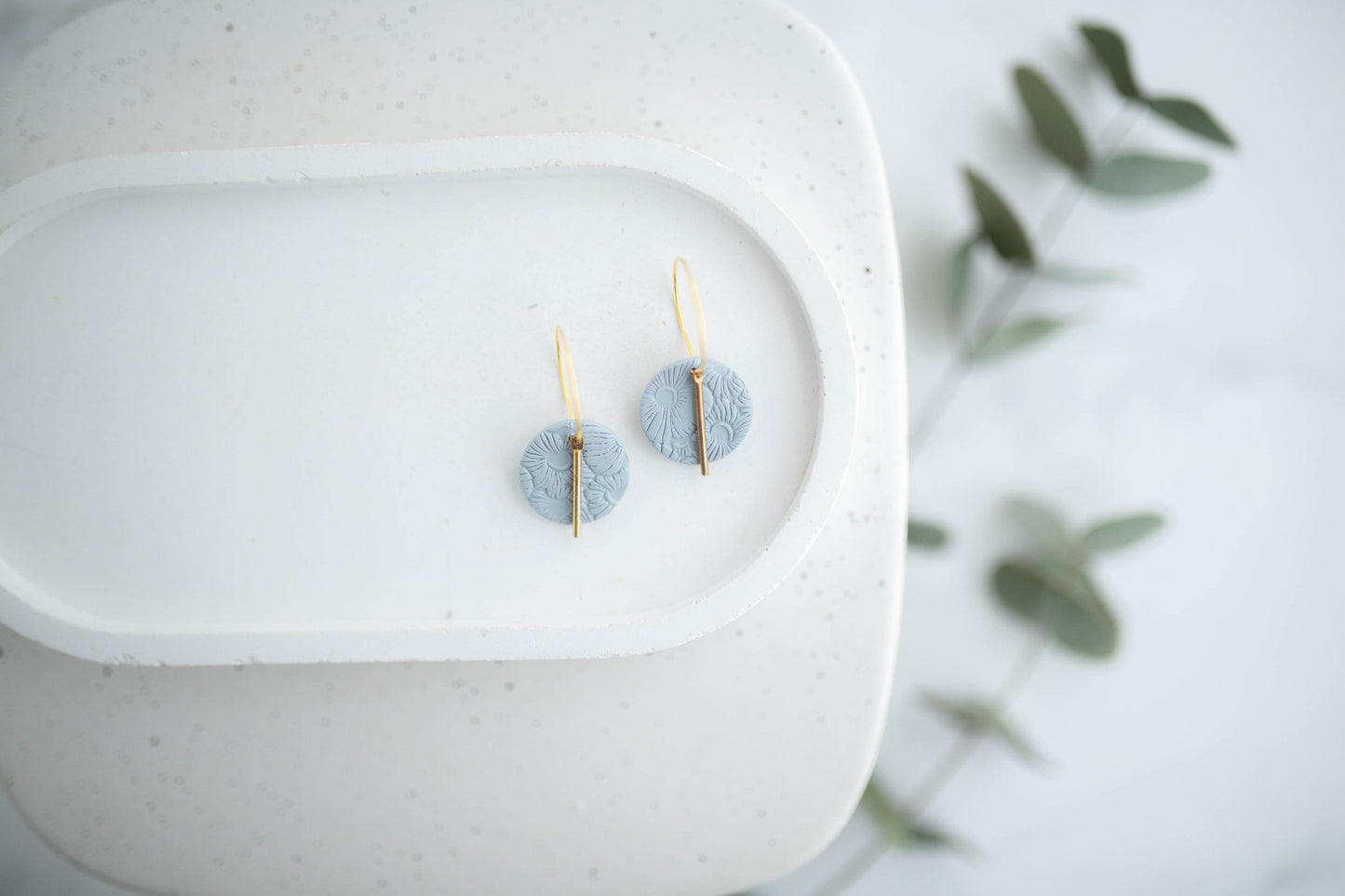 Clay Earrings | Mini Simple Circle Hoops | Spring Fling Collection