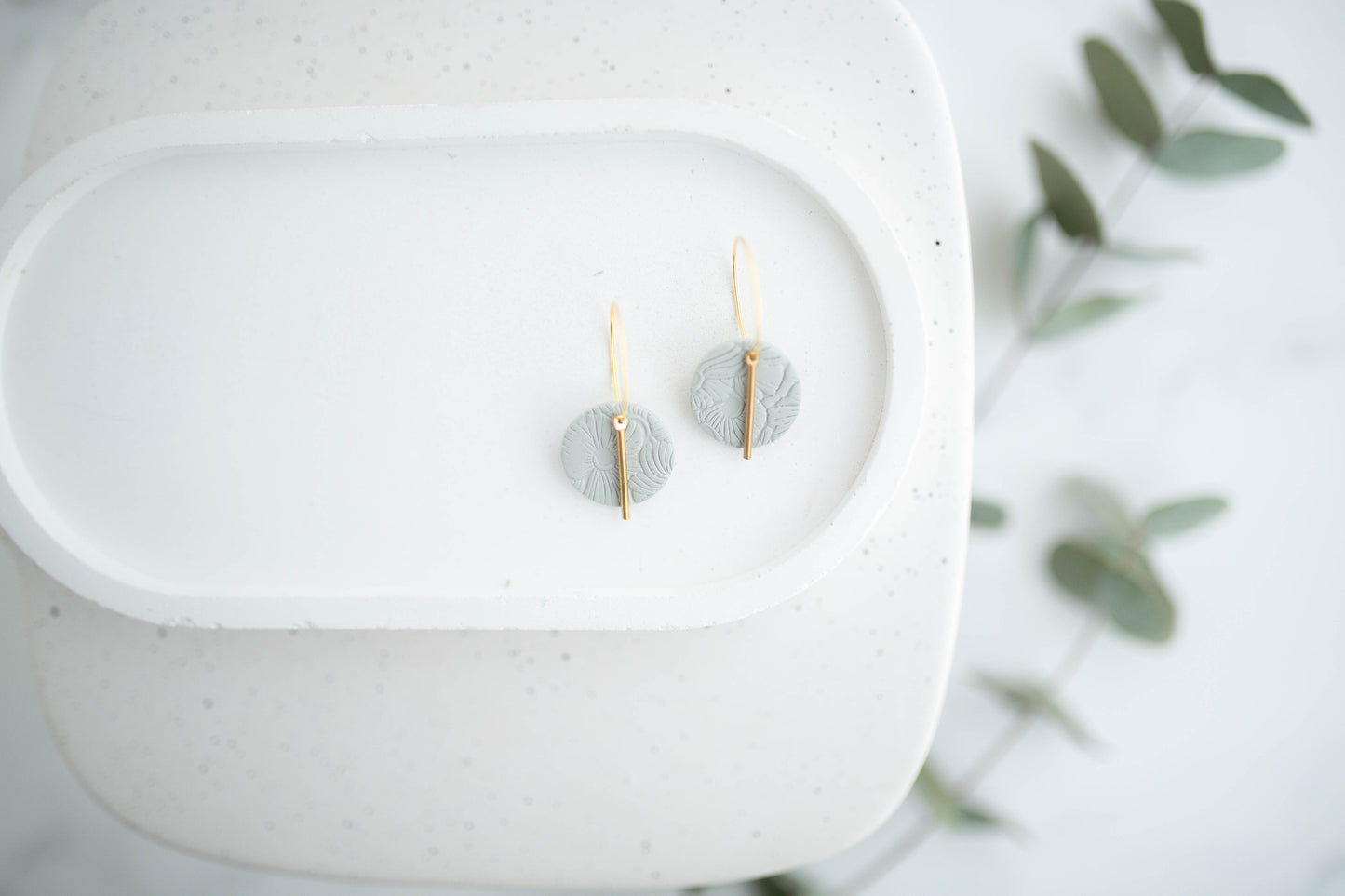 Clay Earrings | Mini Simple Circle Hoops | Spring Fling Collection