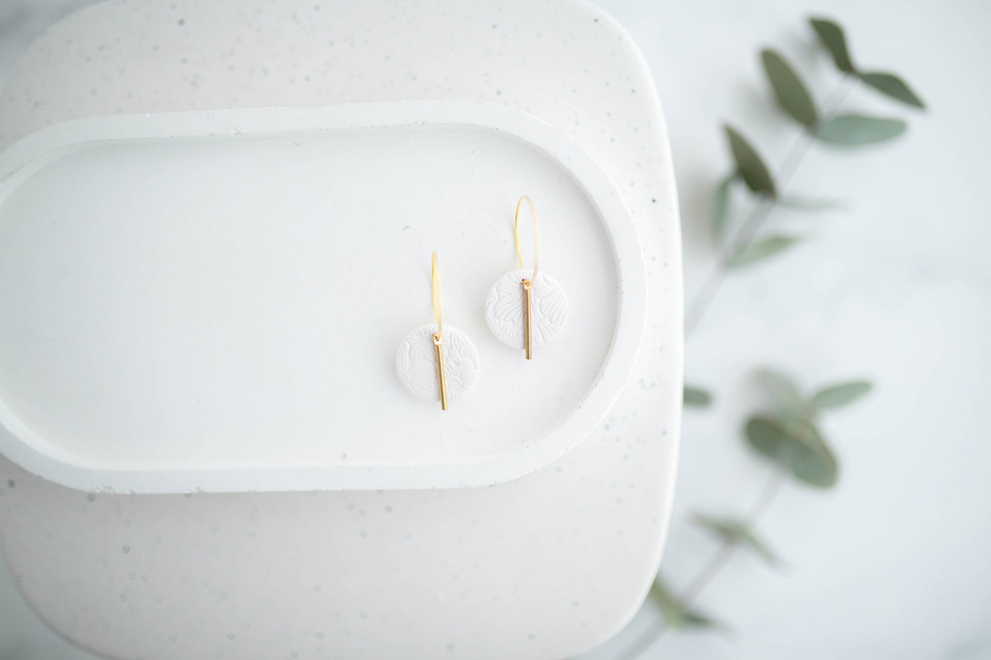 Clay Earrings | Mini Simple Circle Hoops | Spring Fling Collection
