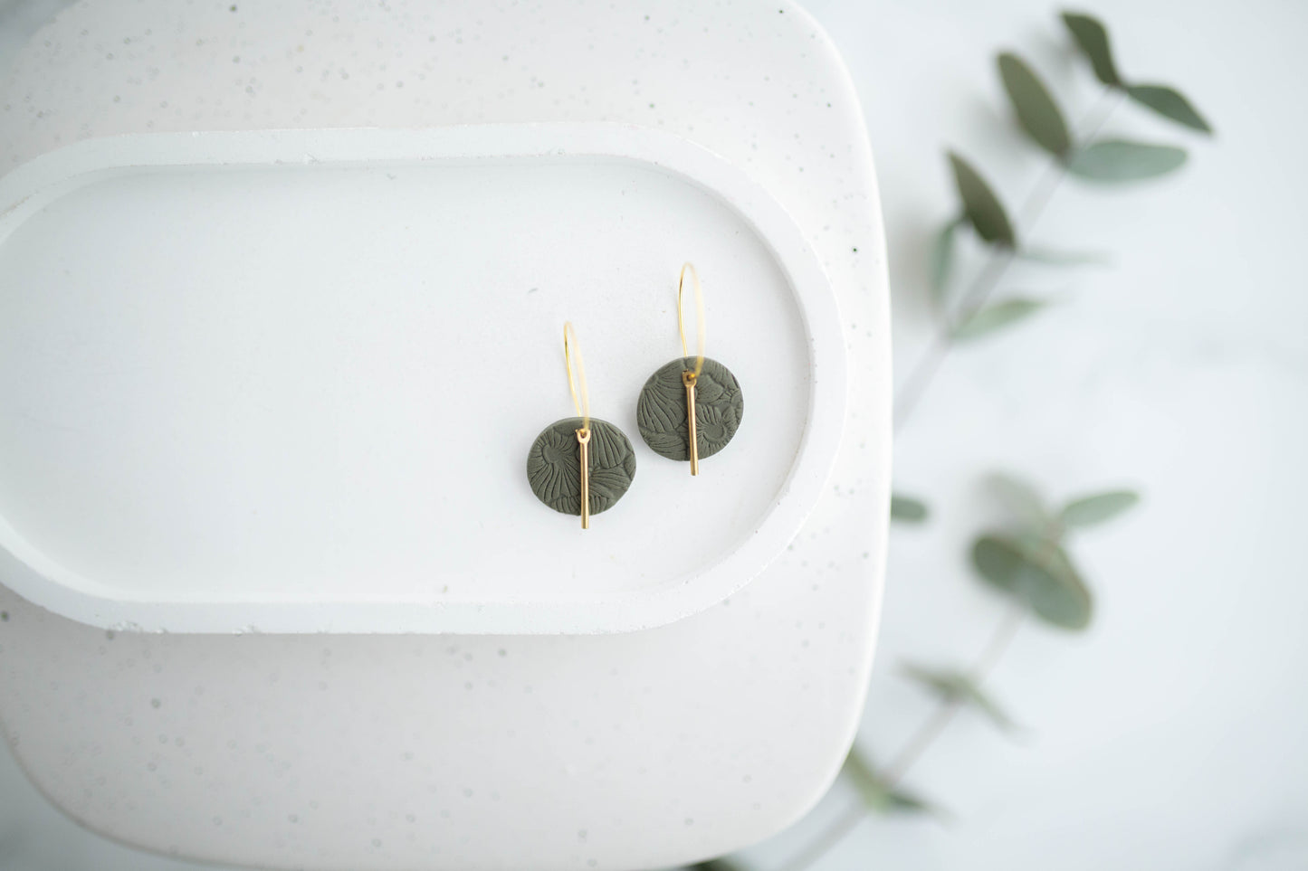 Clay Earrings | Mini Simple Circle Hoops | Spring Fling Collection