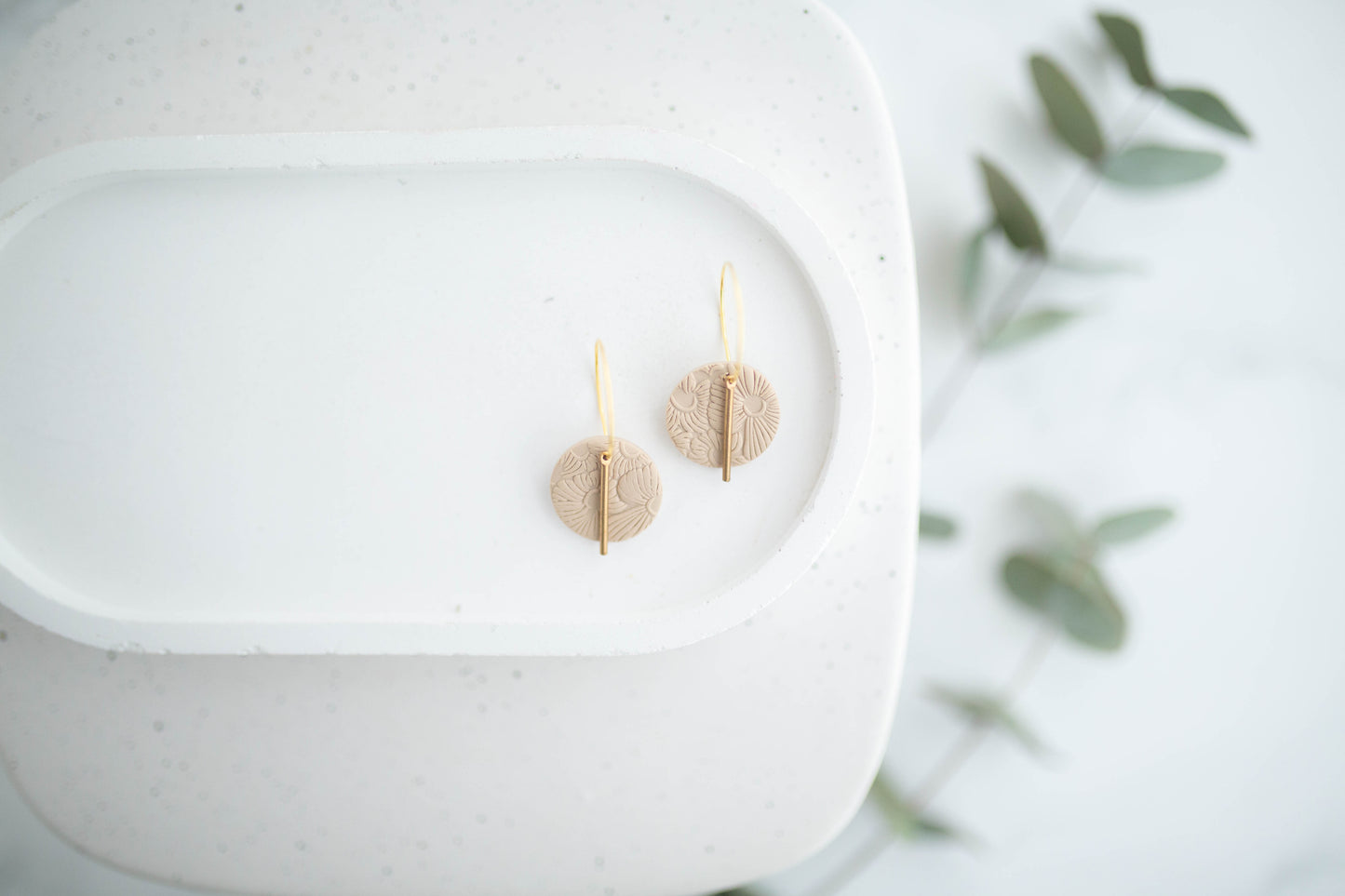 Clay Earrings | Mini Simple Circle Hoops | Spring Fling Collection