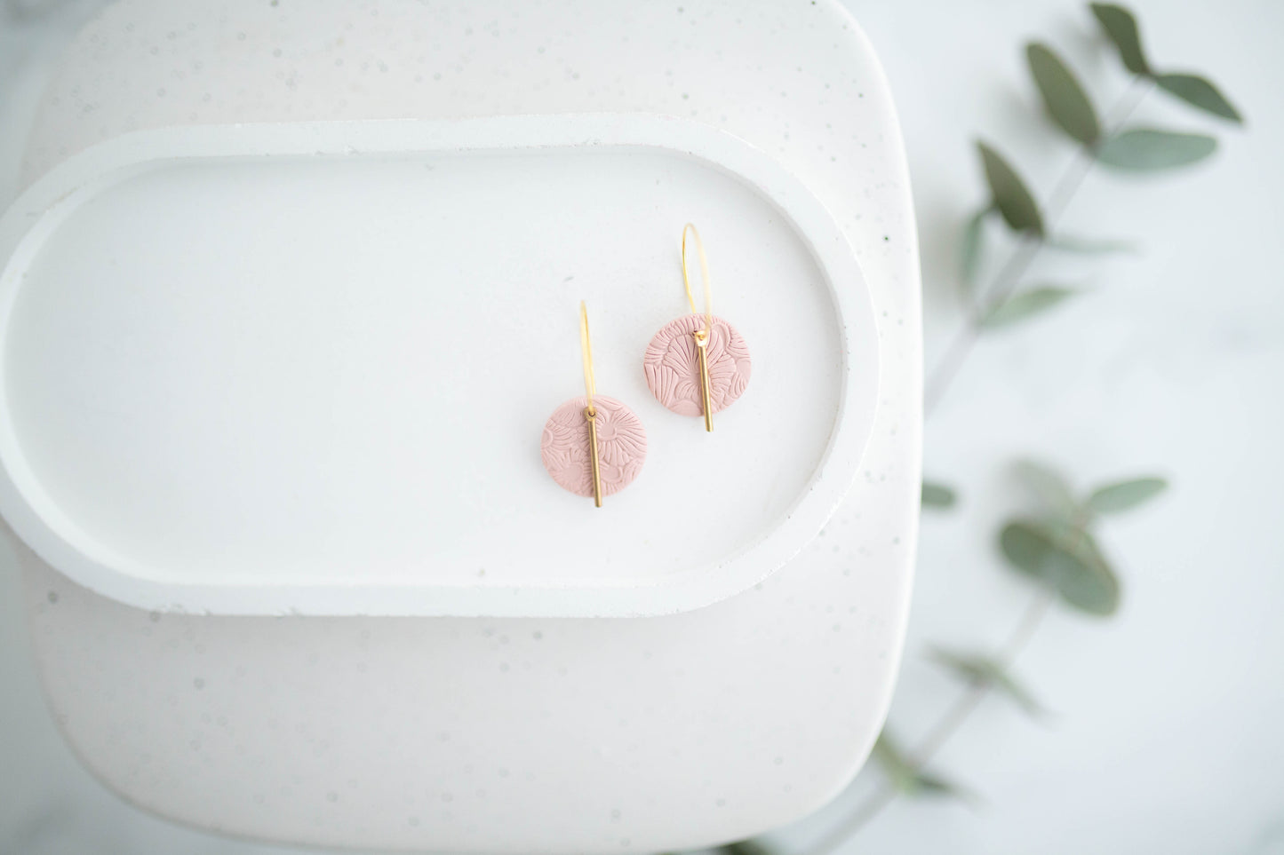 Clay Earrings | Mini Simple Circle Hoops | Spring Fling Collection