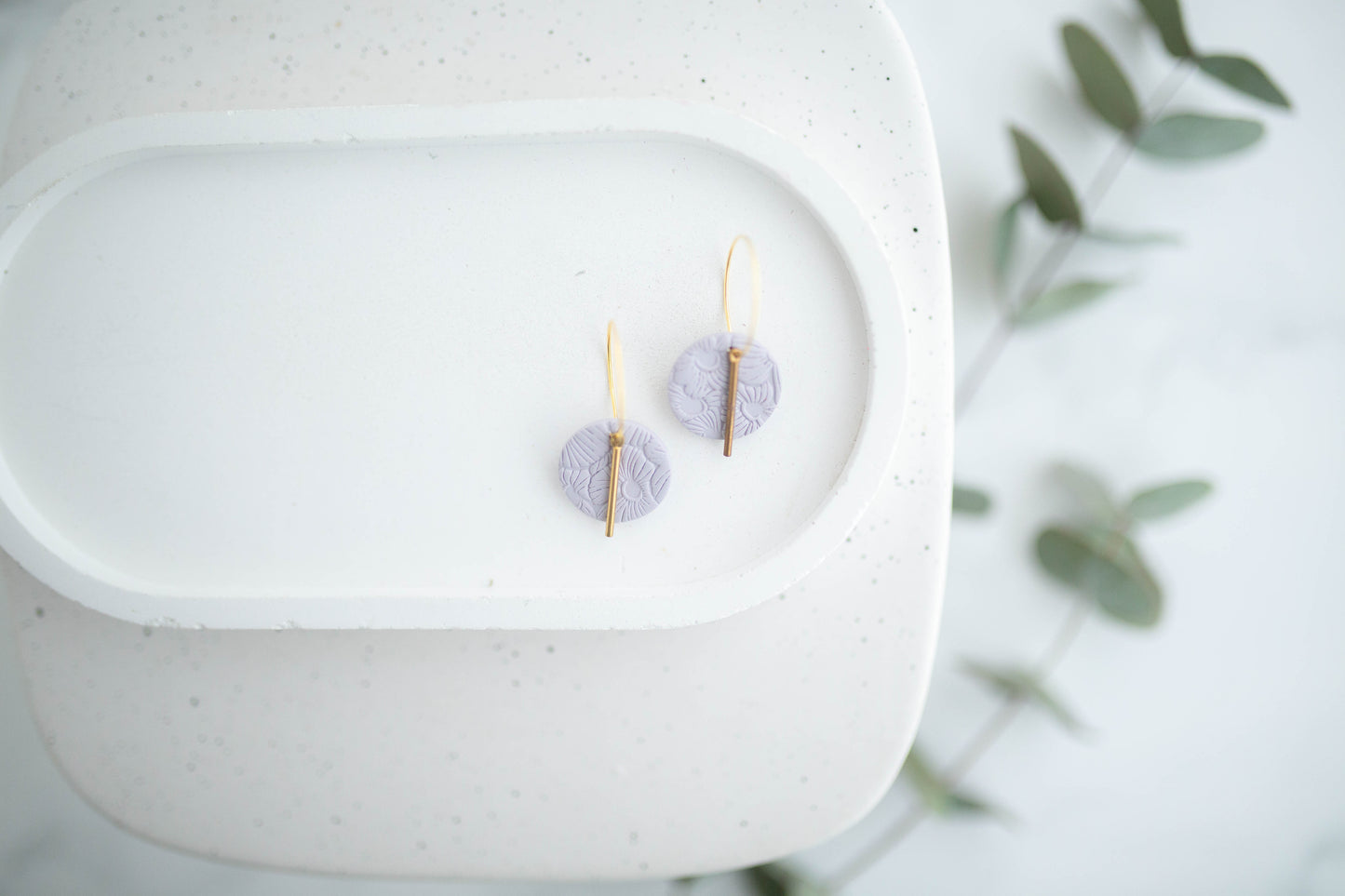 Clay Earrings | Mini Simple Circle Hoops | Spring Fling Collection