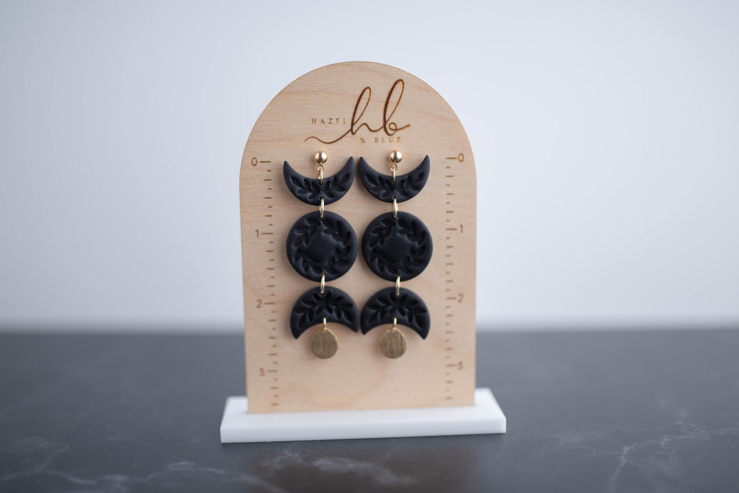 Clay Earrings | Botanical Moon Phases | Boo Collection