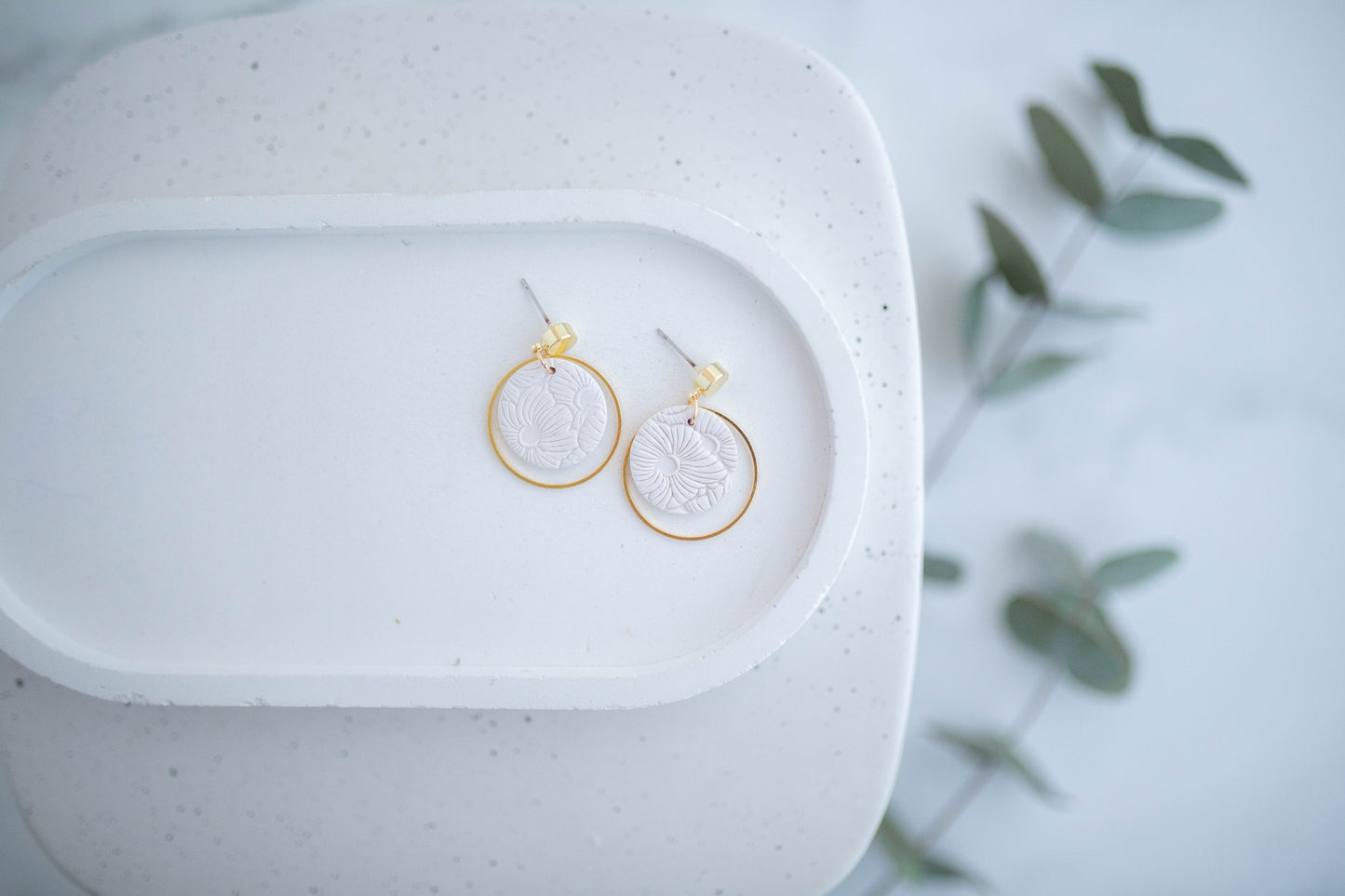 Clay Earrings | Dainty Floral Dangles | Spring Fling Collection