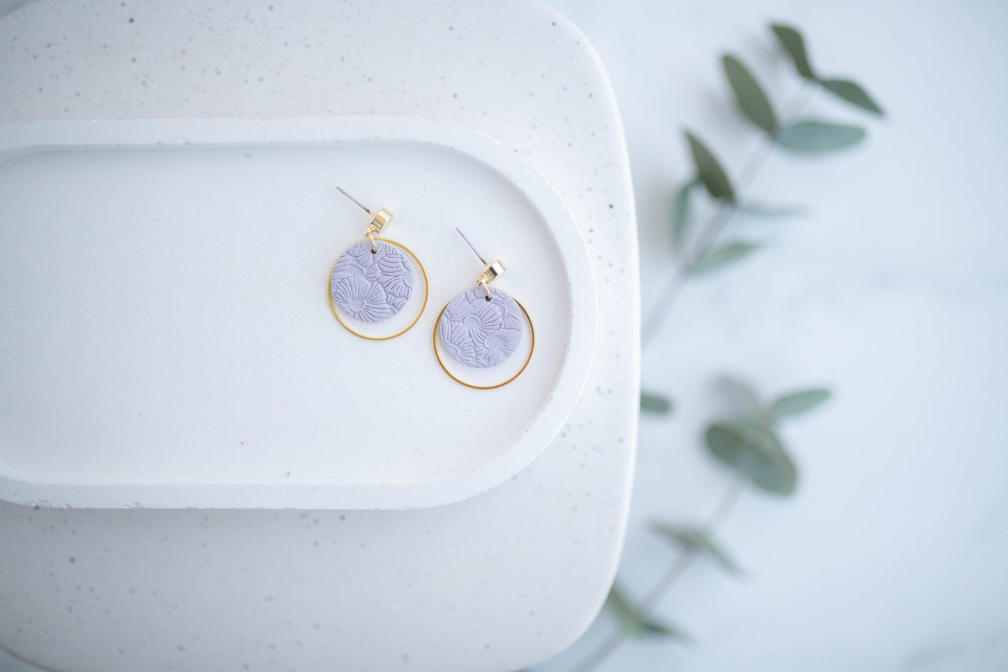 Clay Earrings | Dainty Floral Dangles | Spring Fling Collection