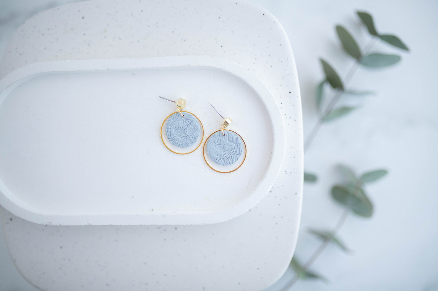 Clay Earrings | Dainty Floral Dangles | Spring Fling Collection