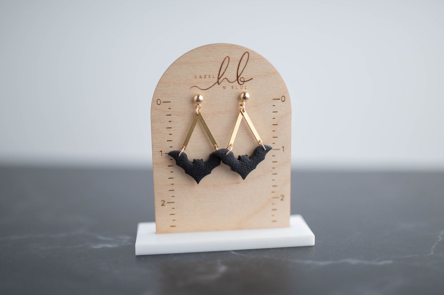 Clay Earrings | Bat Dangles | Boo Collection