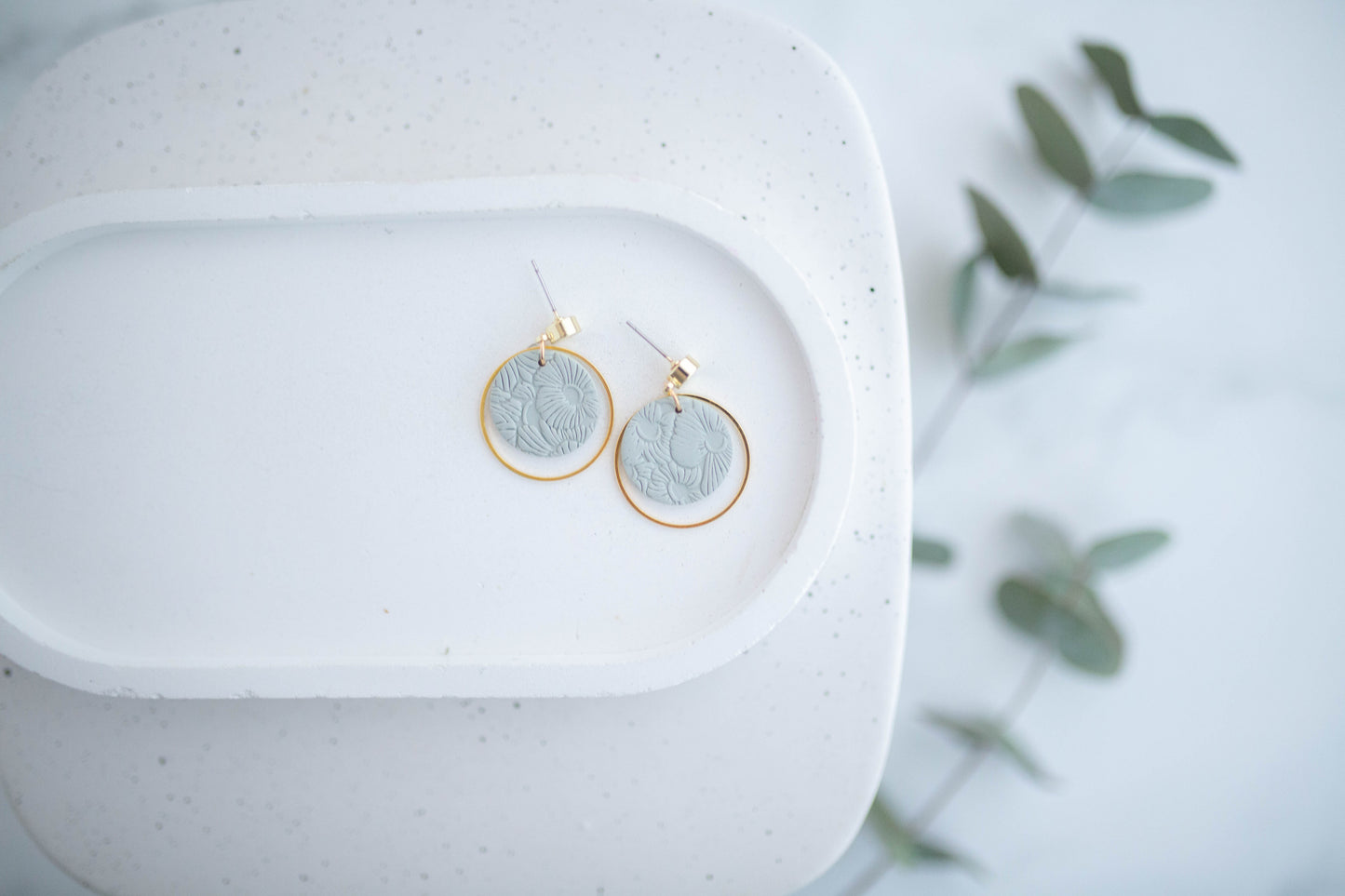 Clay Earrings | Dainty Floral Dangles | Spring Fling Collection