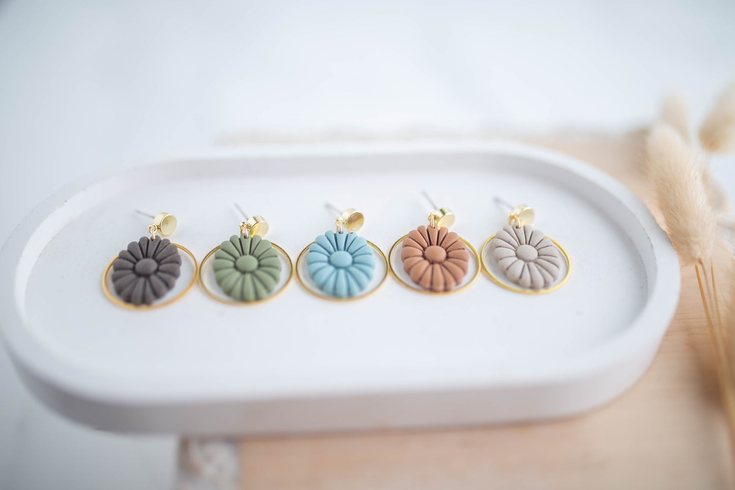Clay Earrings | Mini Concho Dangles | Cozy Cowgirl Collection