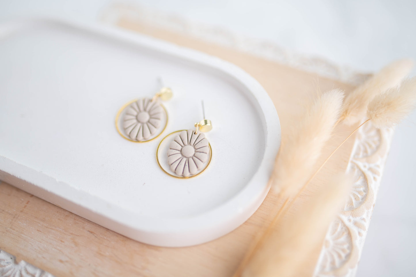 Clay Earrings | Mini Concho Dangles | Cozy Cowgirl Collection