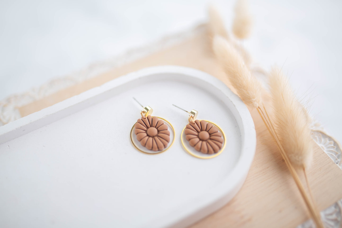 Clay Earrings | Mini Concho Dangles | Cozy Cowgirl Collection