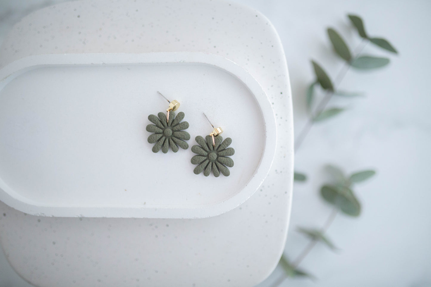 Clay Earrings | Flower Dangles | Spring Fling Collection