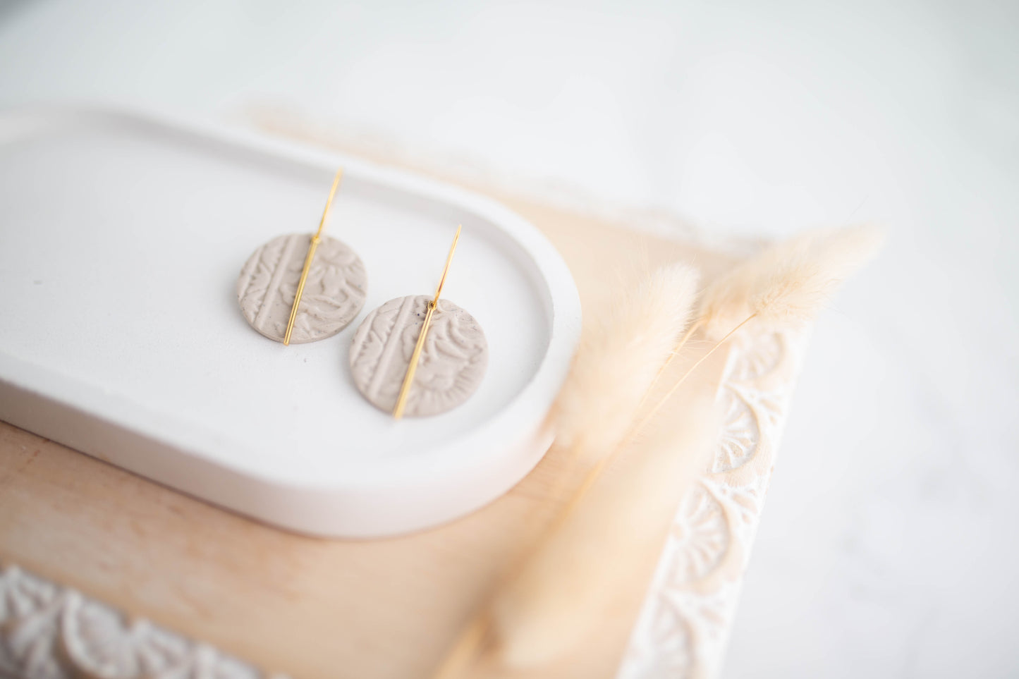 Clay Earrings | Western Simple Circle Hoops | Cozy Cowgirl Collection