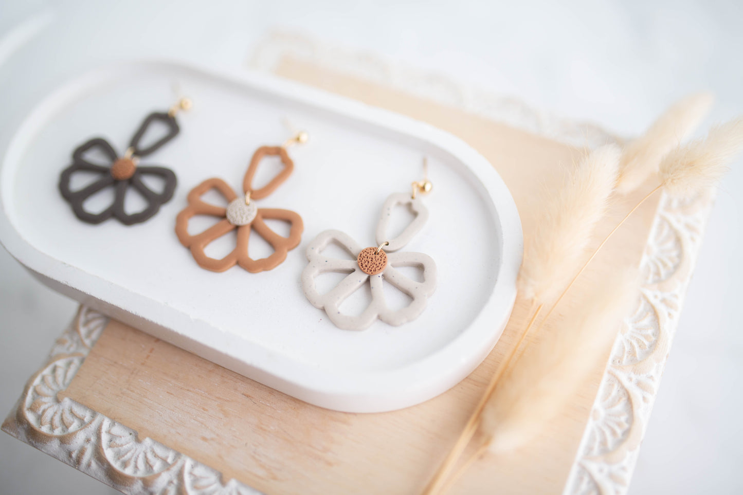 Clay Earrings | Wildflower Dangles | Cozy Cowgirl Collection