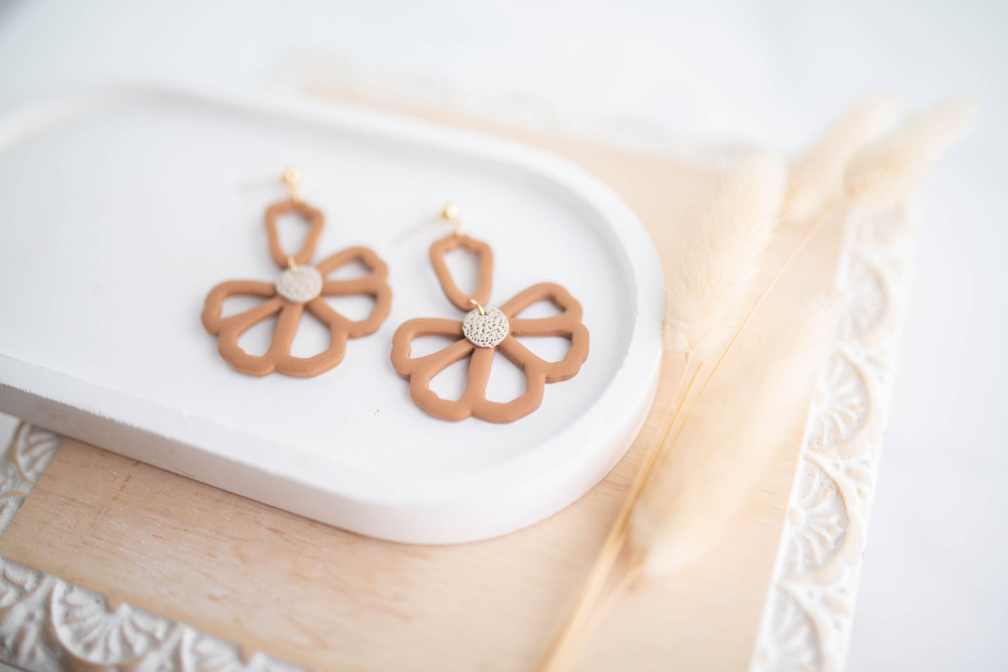 Clay Earrings | Wildflower Dangles | Cozy Cowgirl Collection