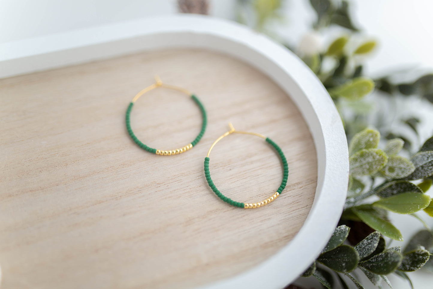 Beaded Earrings | Festive Hoops | Merry Everything