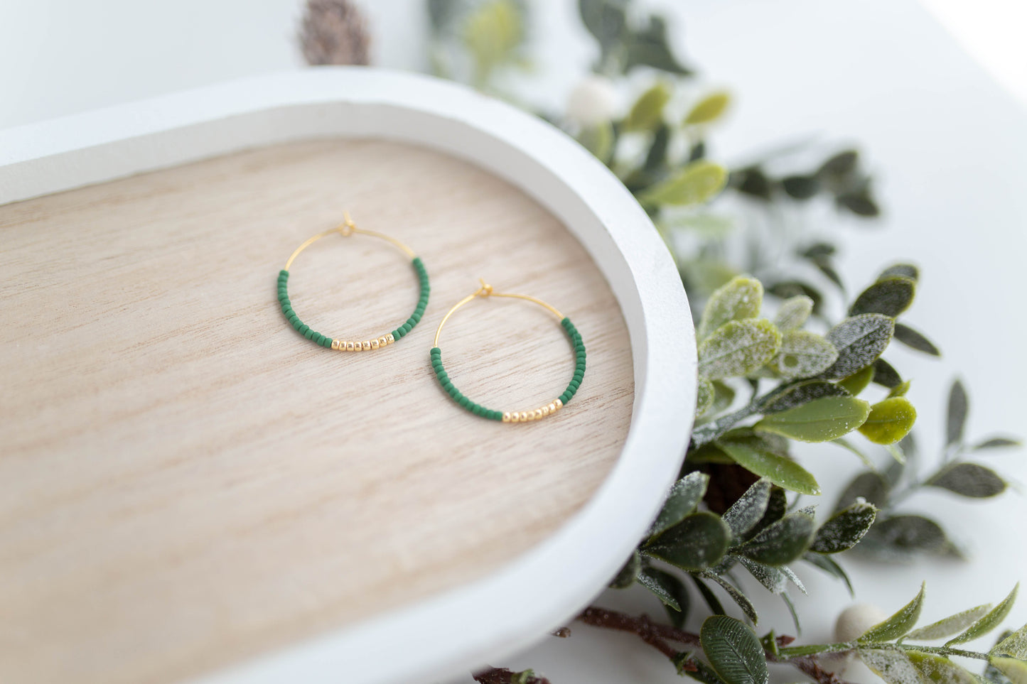 Beaded Earrings | Festive Hoops | Merry Everything