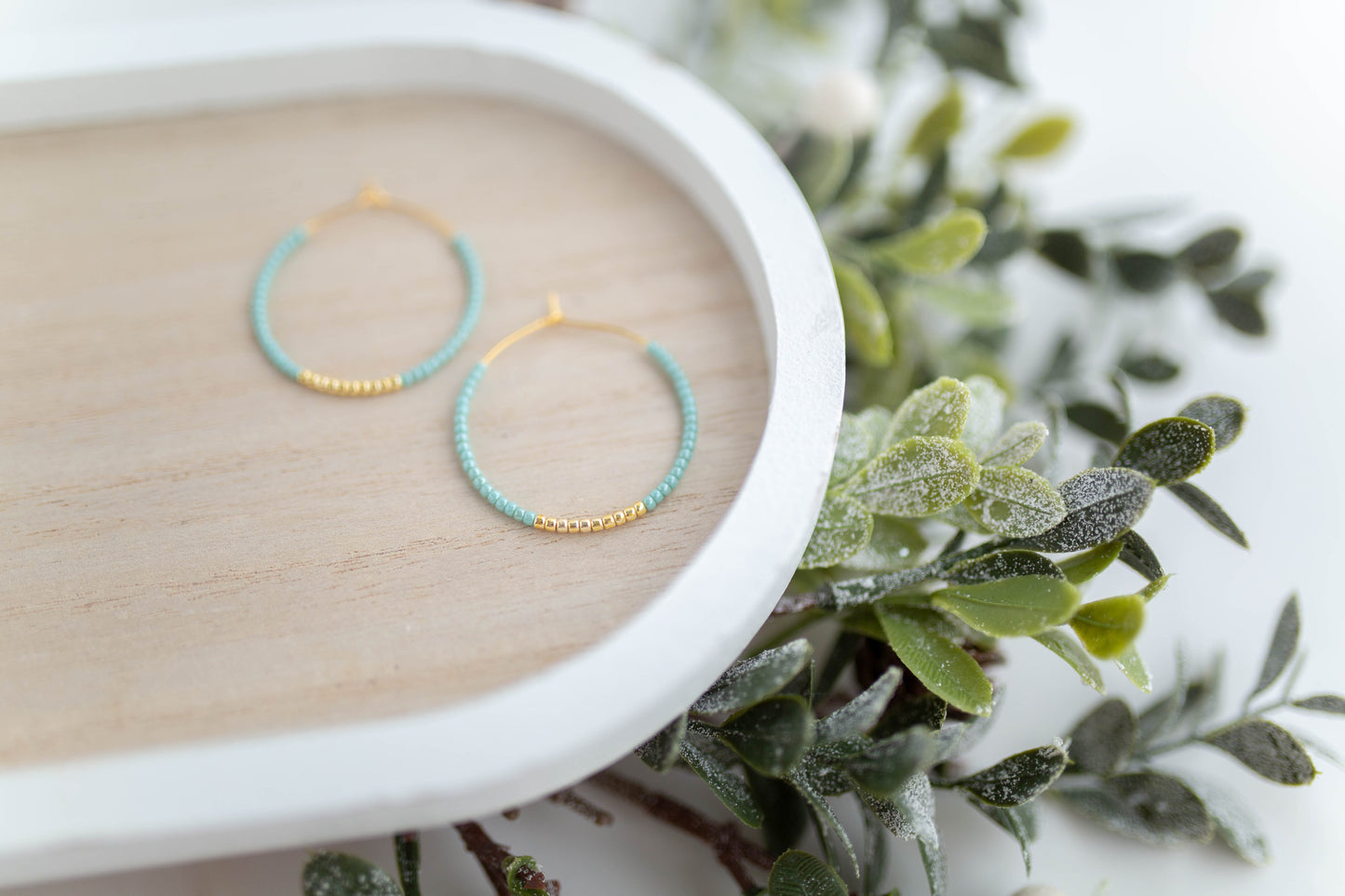 Beaded Earrings | Festive Hoops | Merry Everything