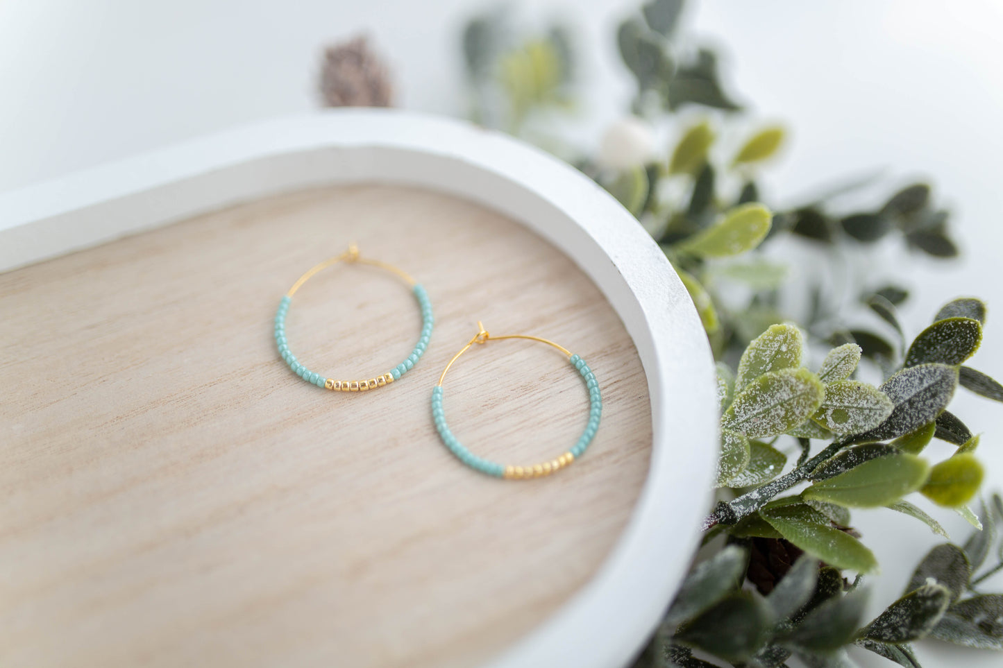 Beaded Earrings | Festive Hoops | Merry Everything